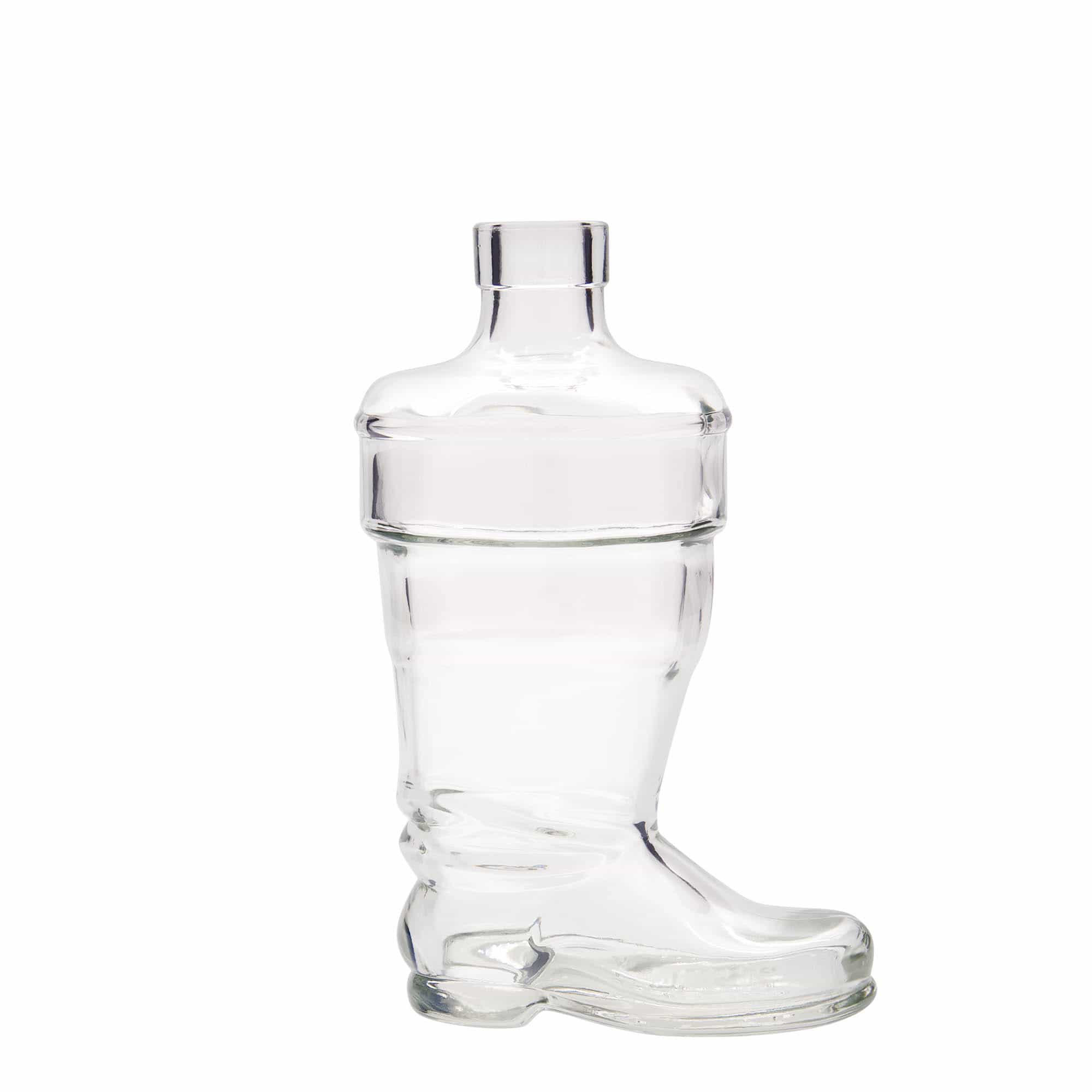 350 ml Glasflasche 'Stiefel', Mündung: Kork 350 ml Glasflasche 'Stiefel', Mündung: Kork