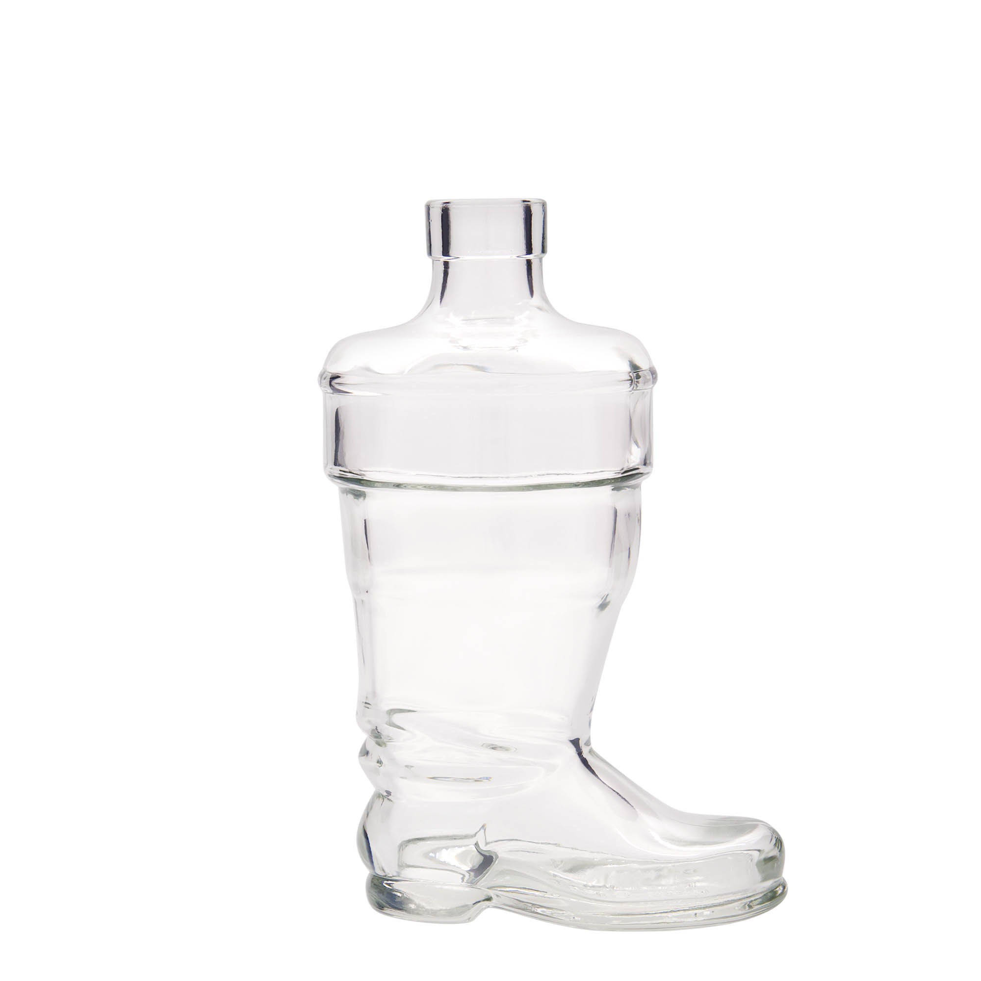 350 ml Glasflasche 'Stiefel', Mündung: Kork 350 ml Glasflasche 'Stiefel', Mündung: Kork