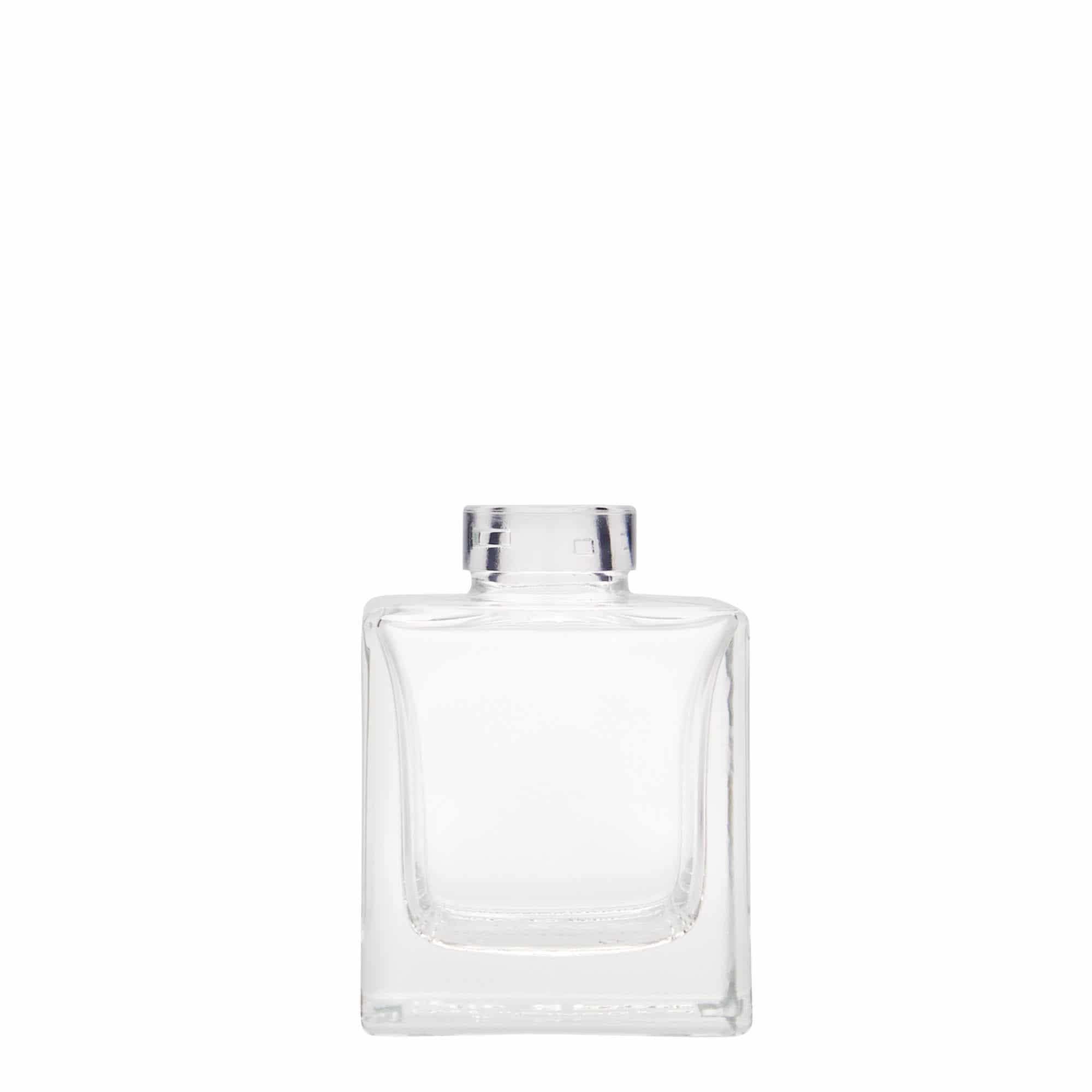 100 ml Glasflasche 'Cube', quadratisch, Mündung: Kork 100 ml Glasflasche 'Cube', quadratisch, Mündung: Kork