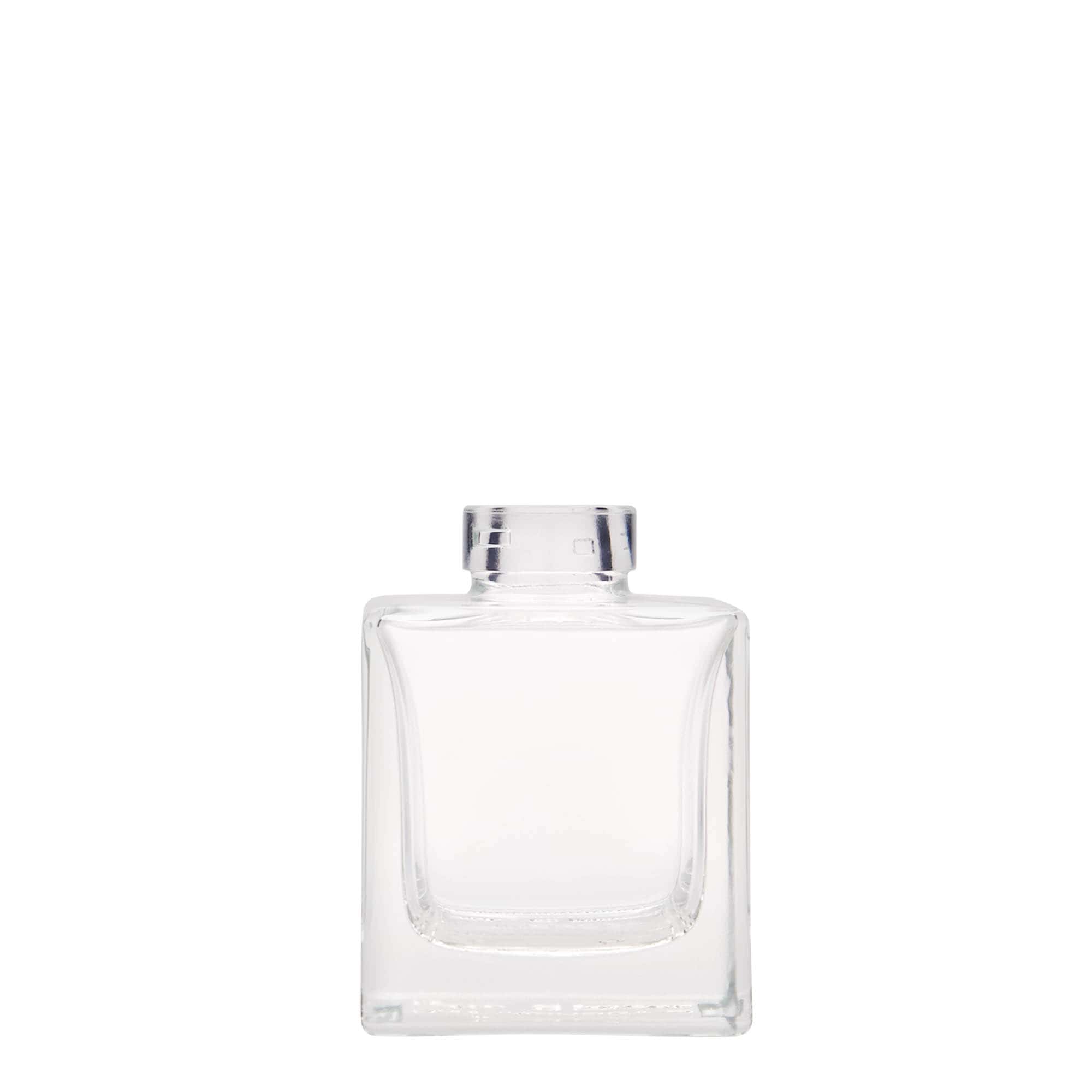 100 ml Glasflasche «Cube», quadratisch, Mündung: Kork
