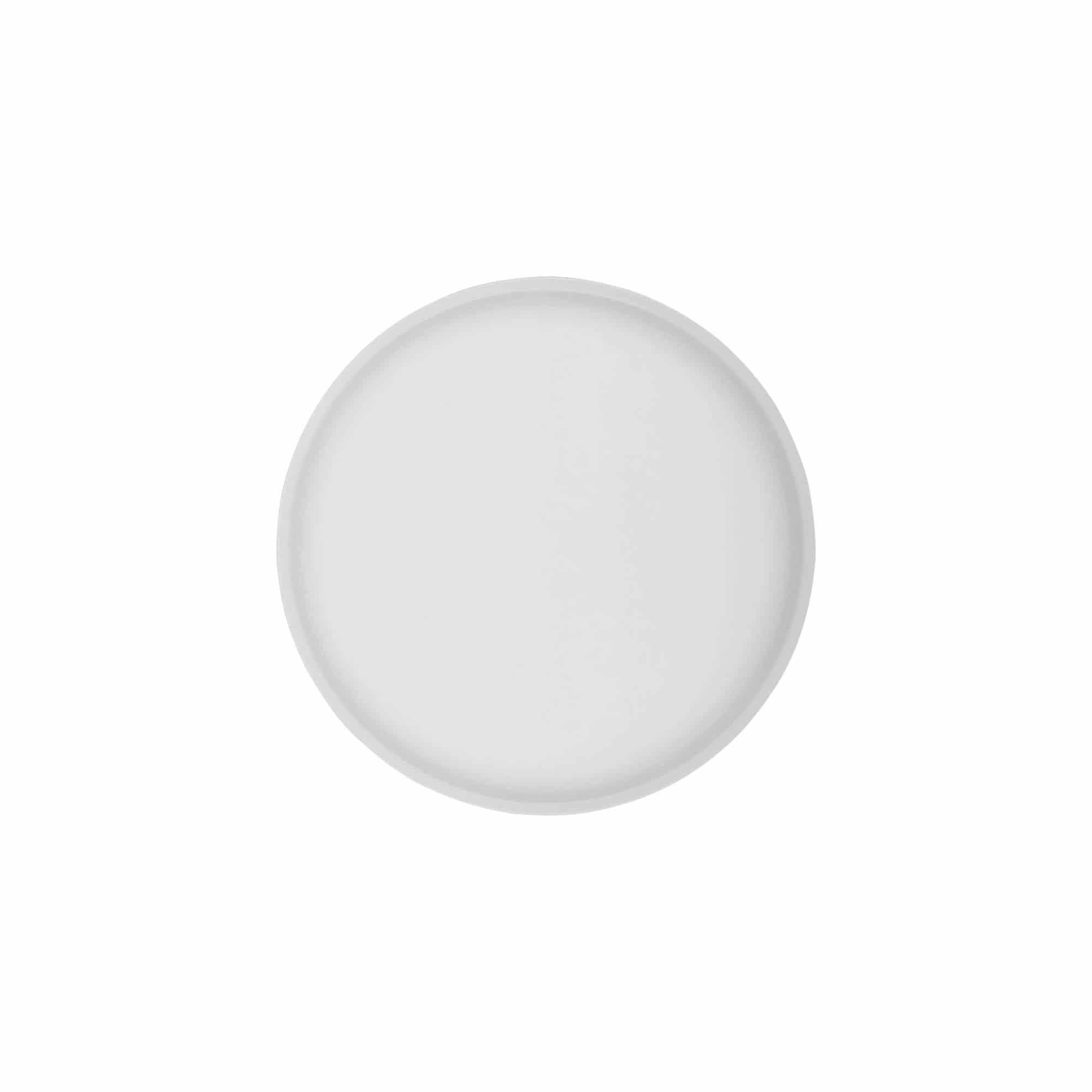 Schraubverschluss 'Clear/Platin Edition', PP-Kunststoff, weiß, für Mündung: 70/2P