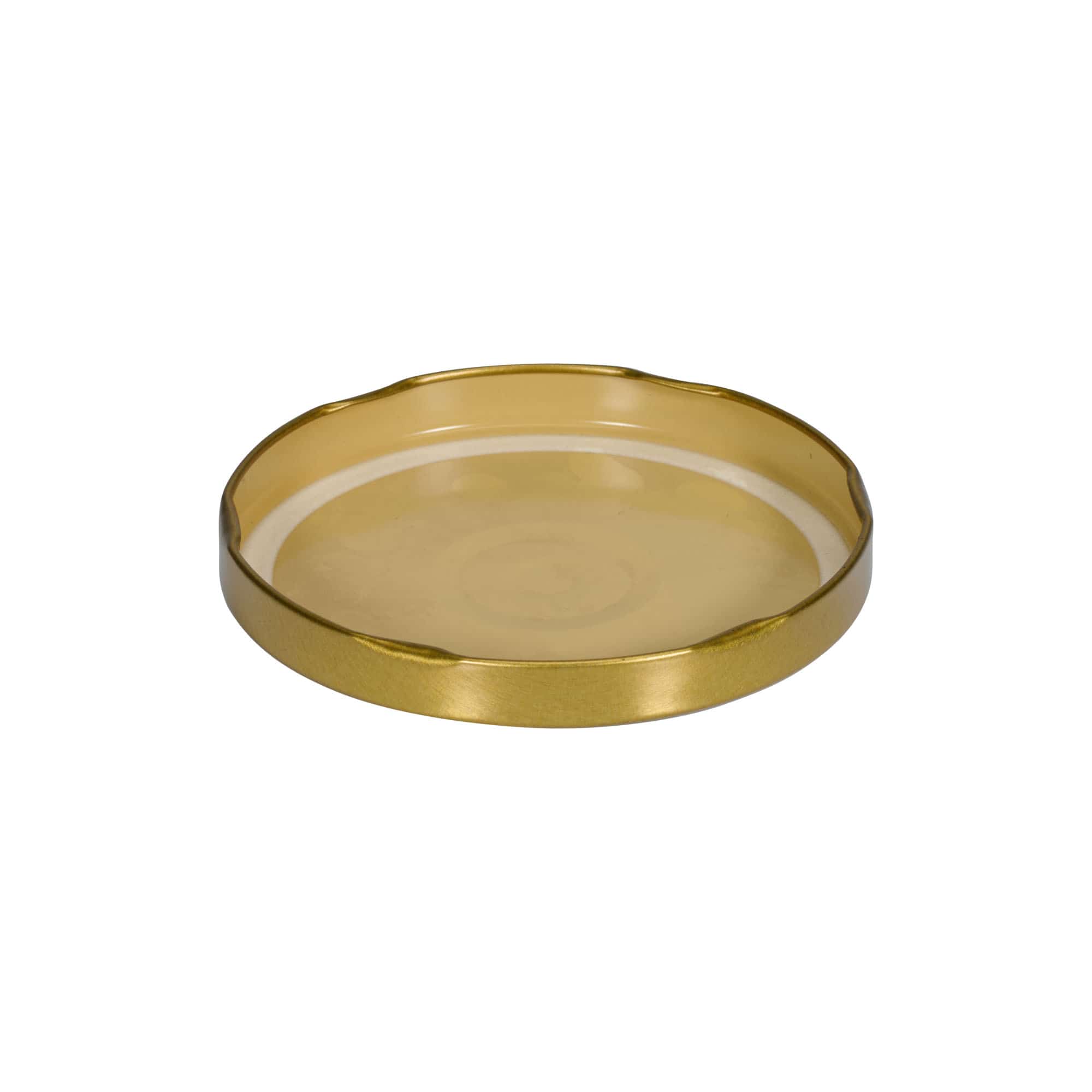 Twist-off-Deckel, Weissblech, gold, für Mündung: TO 100