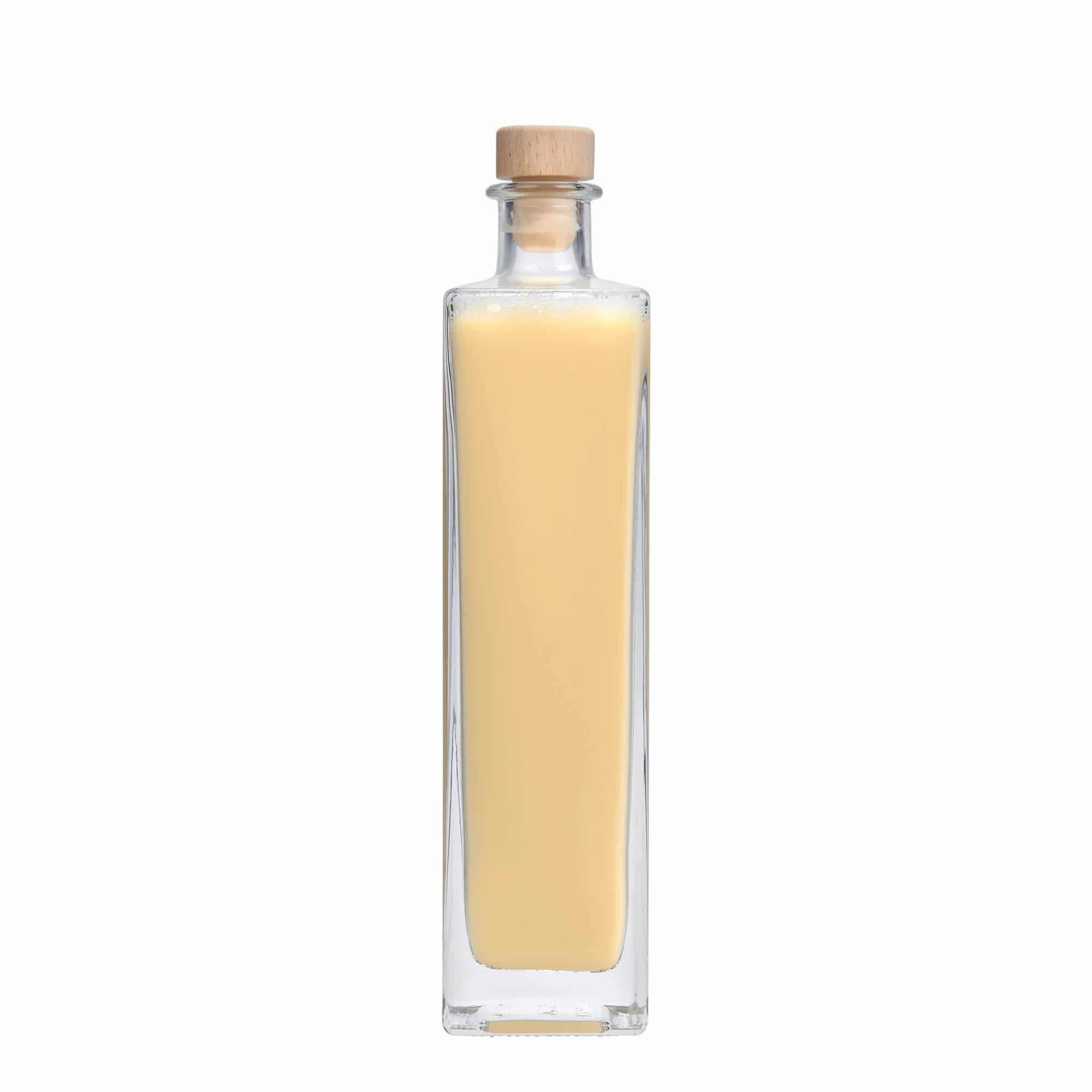 500 ml Glasflasche «Rafaello», quadratisch, Mündung: Kork