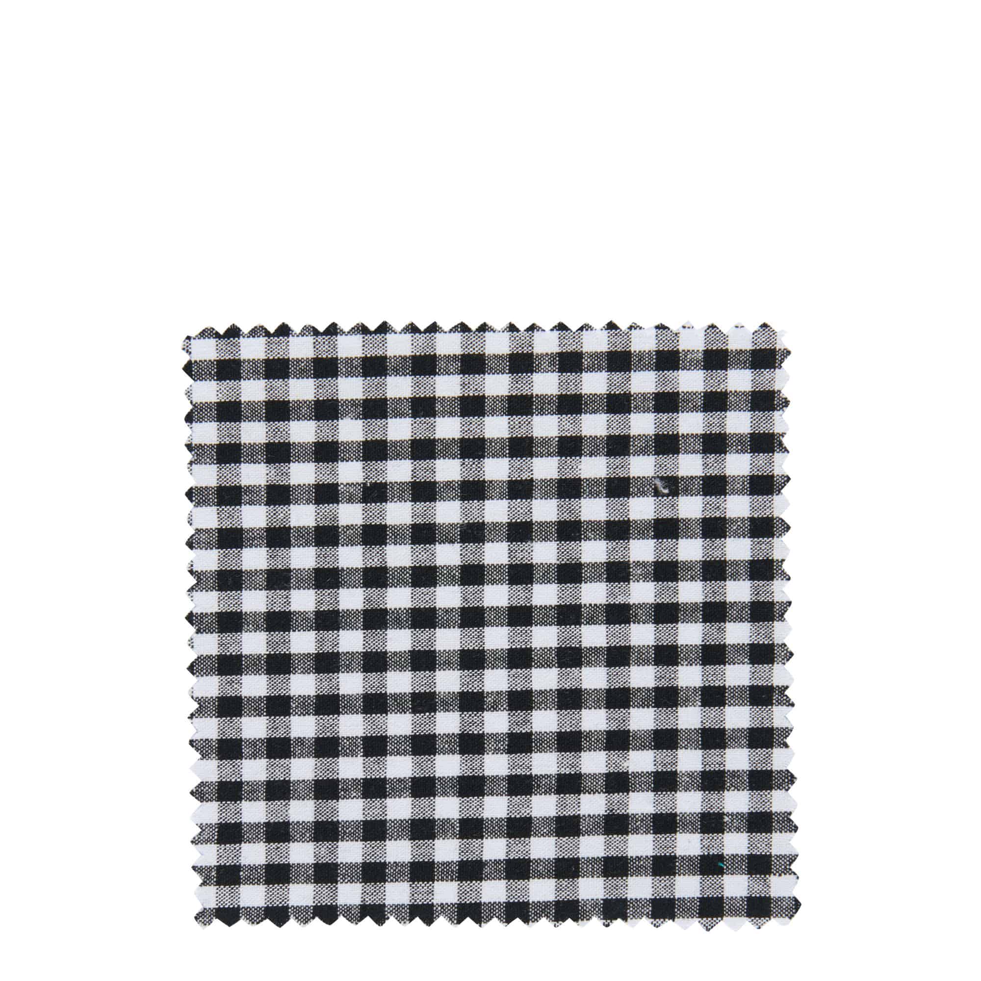 Stoffdeckchen kariert 12x12, quadratisch, Textil, schwarz, Mündung: TO38-TO53