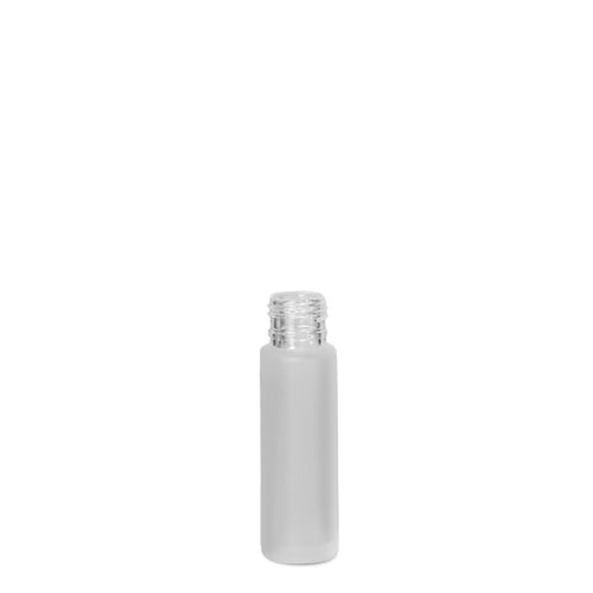 10 ml Roll-On-Flasche, Glas, geeist, Mündung: Schraubverschluss 10 ml Roll-On-Flasche, Glas, geeist, Mündung: Schraubverschluss