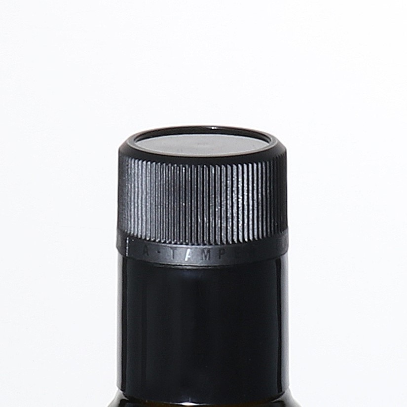 DOP-Originalitäts-Verschluss mit Ausgießer, PE-Kunststoff, schwarz DOP-Originalitäts-Verschluss mit Ausgießer, PE-Kunststoff, schwarz