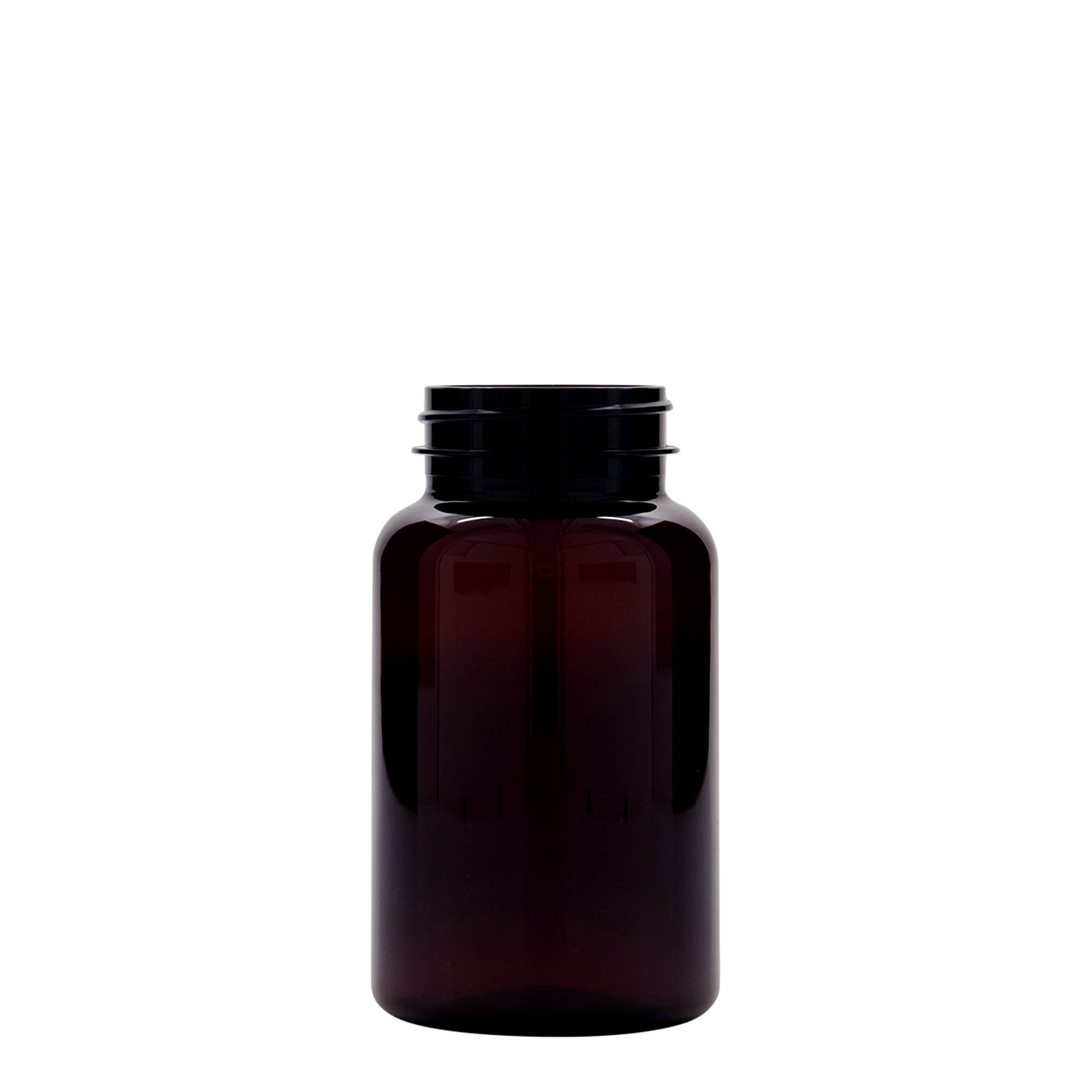 200 ml PET-Packer, Kunststoff, braun, Mündung: 45/400