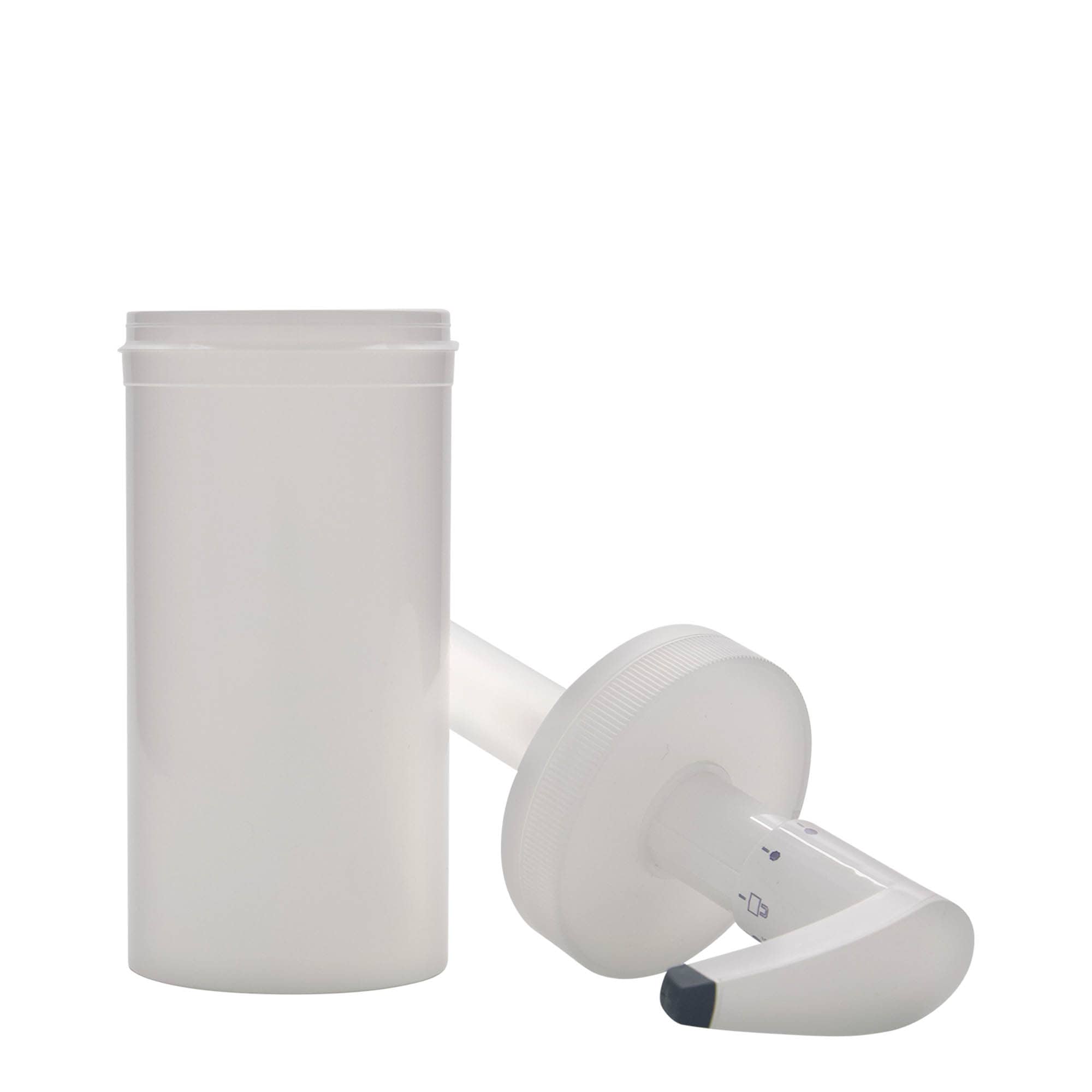 655 ml Dispenserflasche «Securibox», PP-Kunststoff, weiss, Mündung: Schraubverschluss