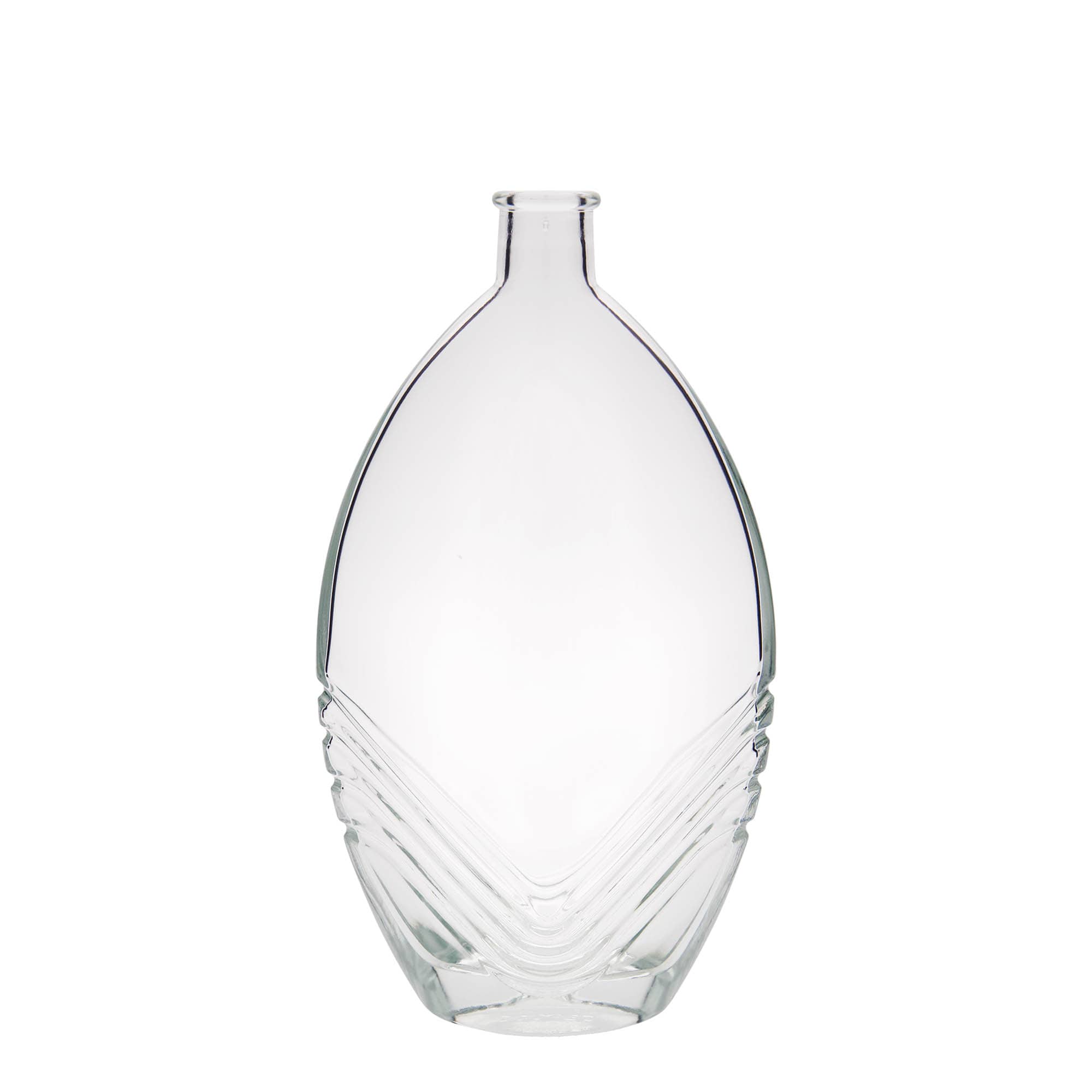 500 ml Glasflasche «Florence», oval, Mündung: Kork