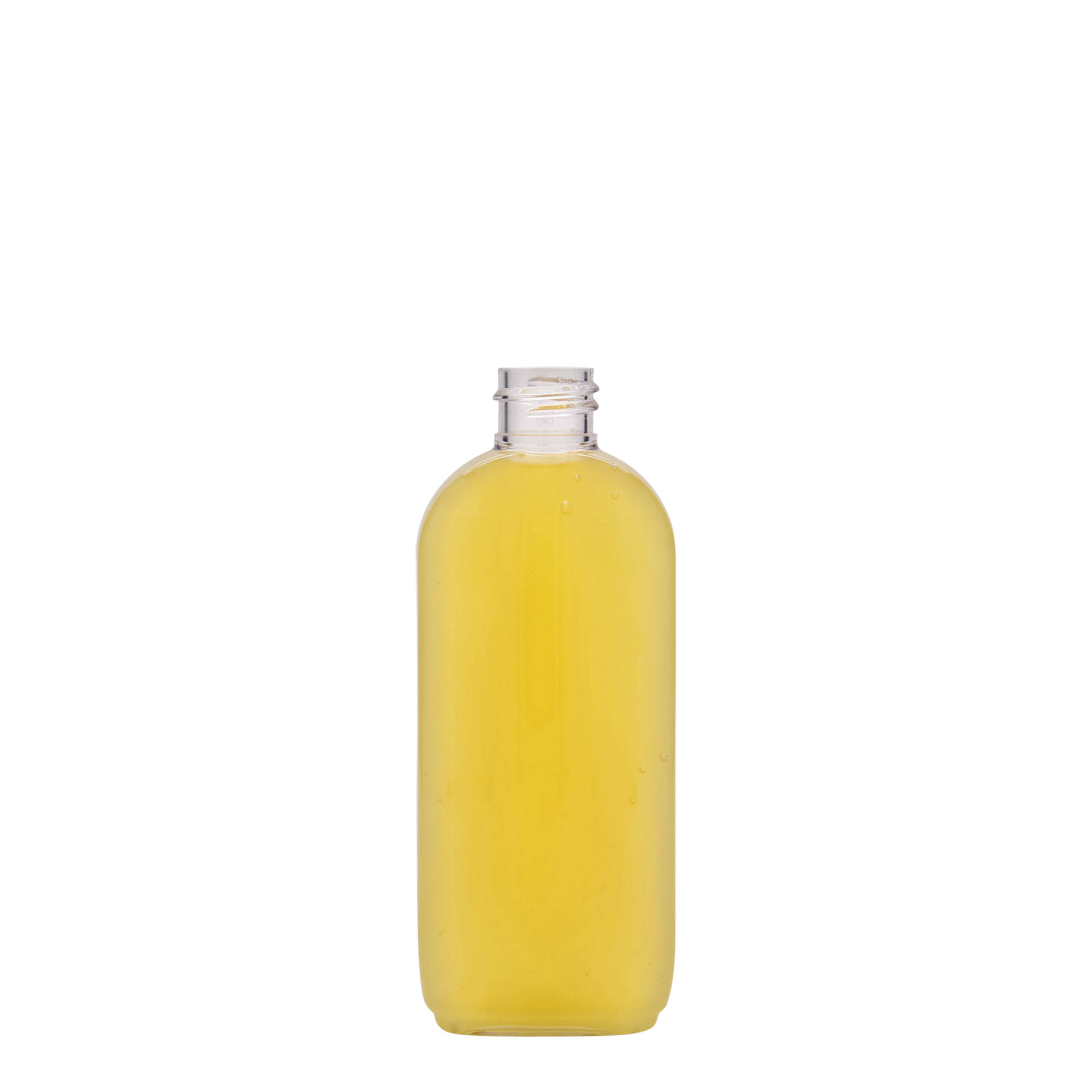 100 ml PET-Flasche 'Iris', oval, Kunststoff, Mündung: 20/410 100 ml PET-Flasche 'Iris', oval, Kunststoff, Mündung: 20/410