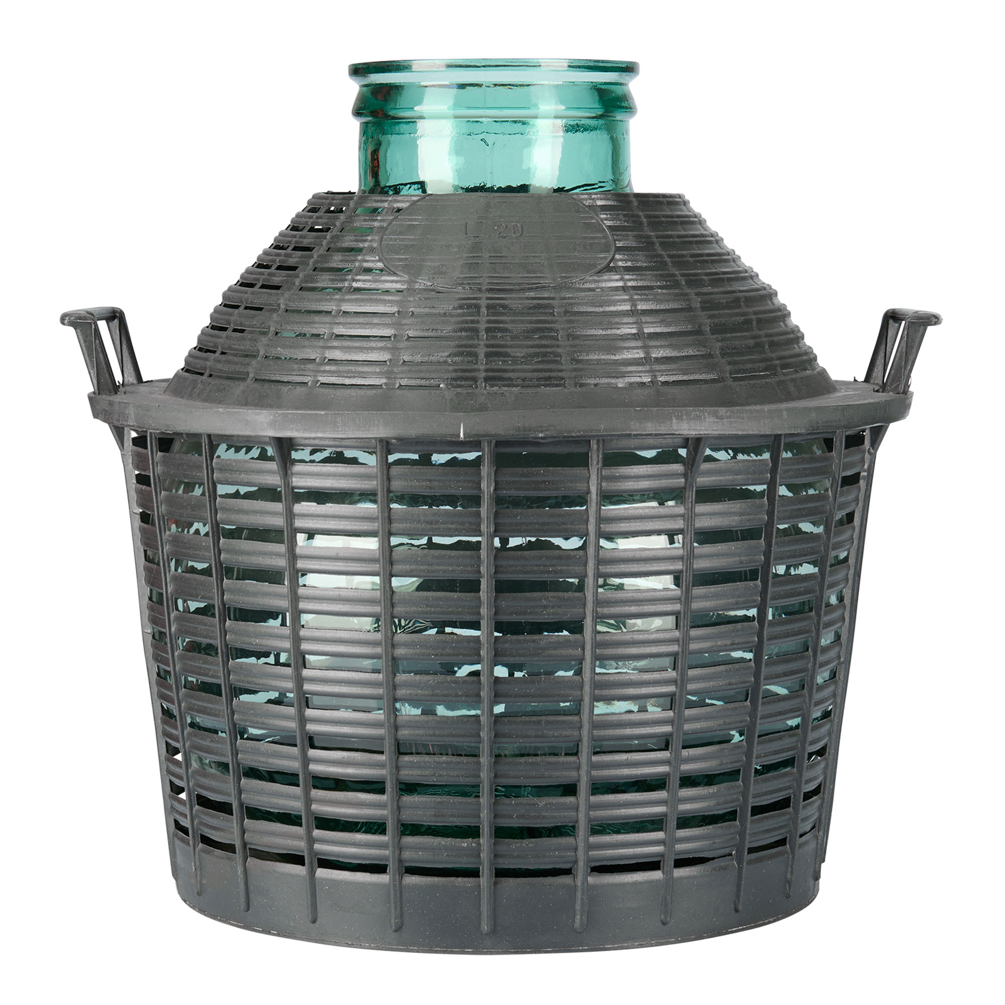 20 l Ballonflasche Weithals, Glas, Mündung: Stülpdeckel