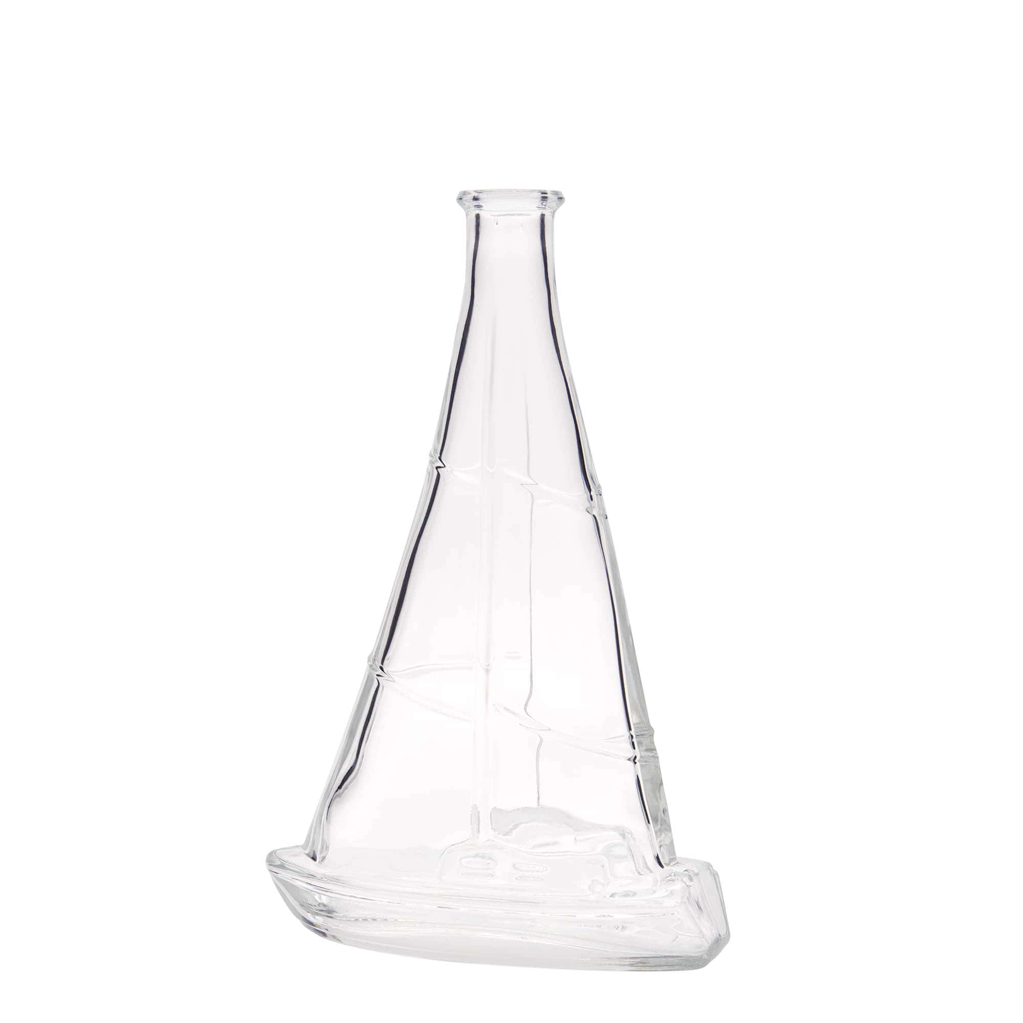 350 ml Glasflasche «Segelboot», Mündung: Kork