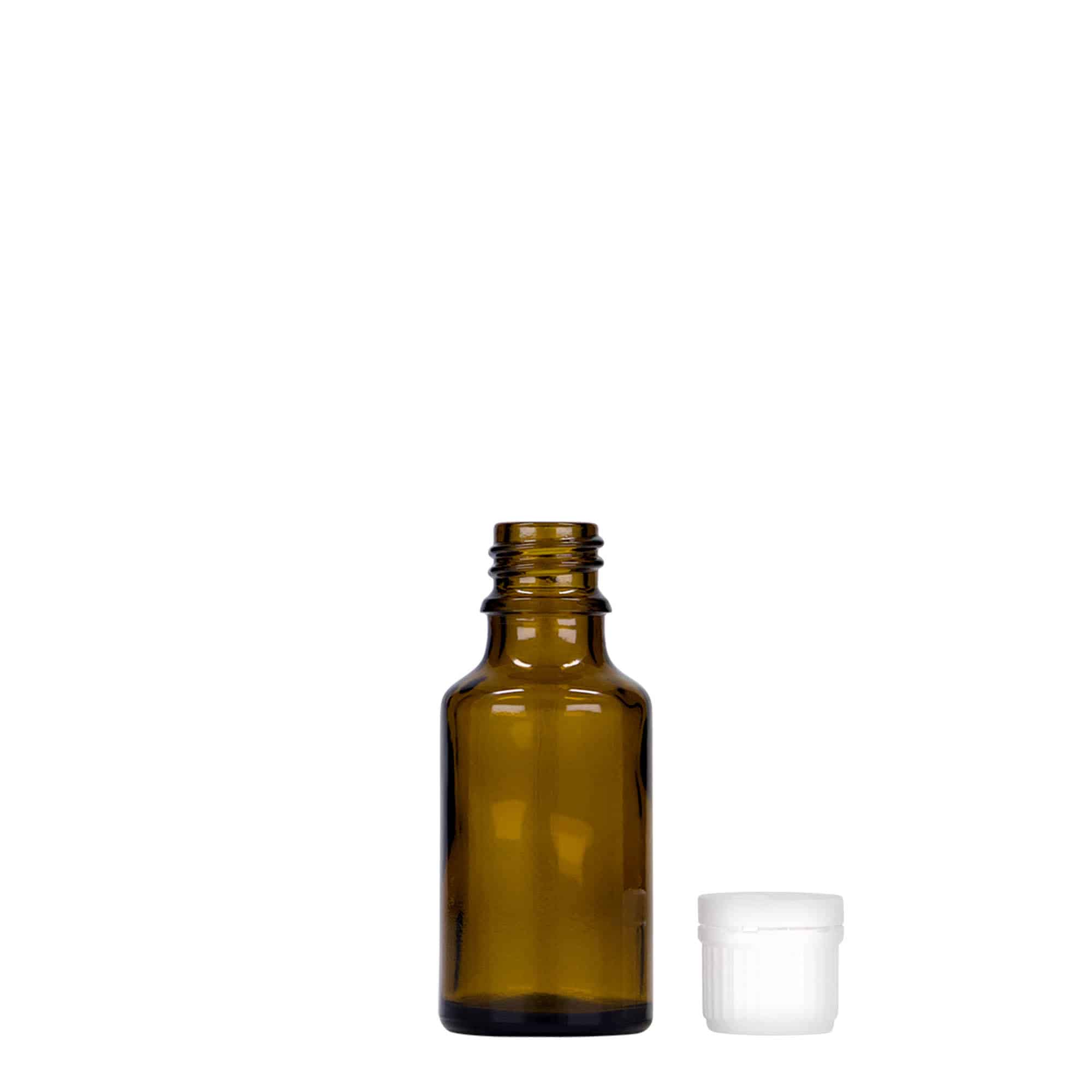 25 ml Medizinflasche, Glas, braun, Mündung: DIN 18