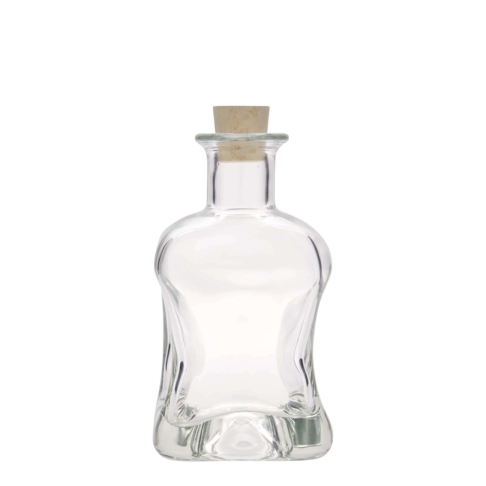 350 ml Glasflasche «Dublin», quadratisch, Mündung: Kork