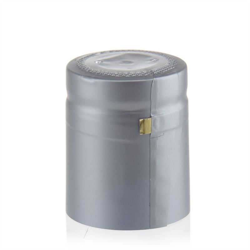 Schrumpfkapsel 32x41, PVC-Kunststoff, silber Schrumpfkapsel 32x41, PVC-Kunststoff, silber