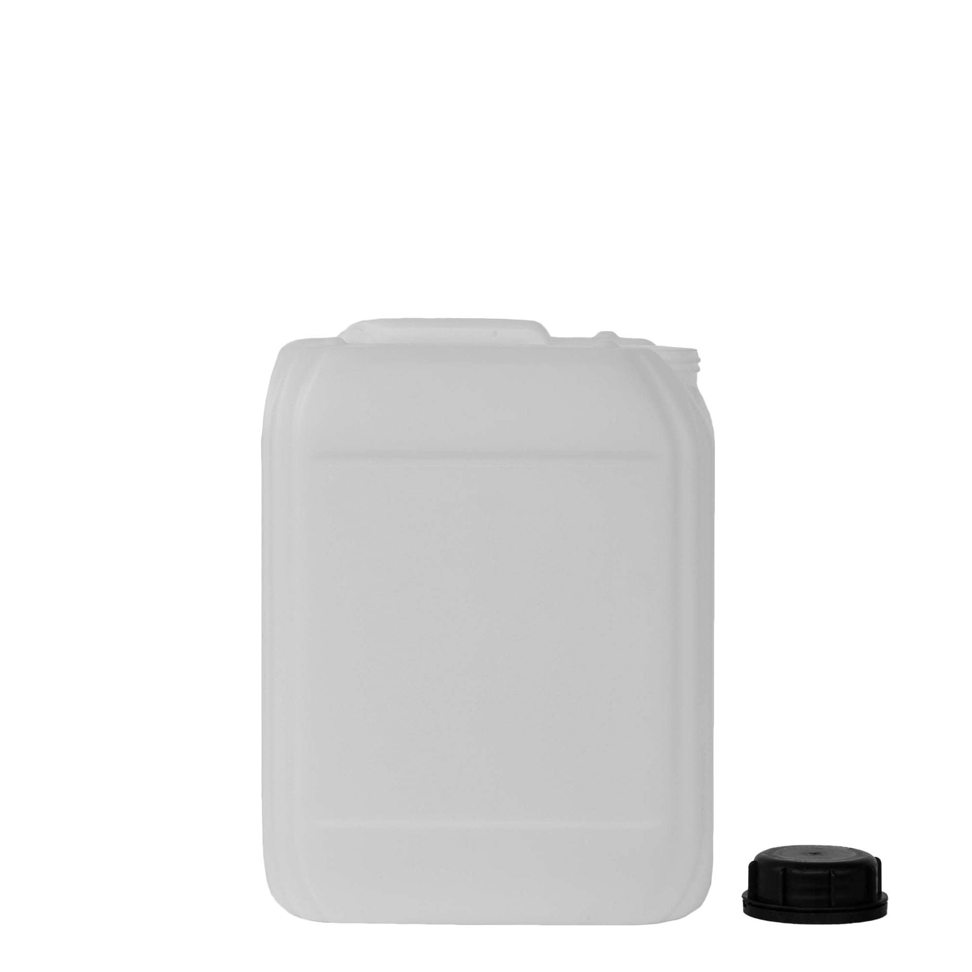 10 l Kanister, rechteckig, HDPE-Kunststoff, natur, Mündung: ND 55