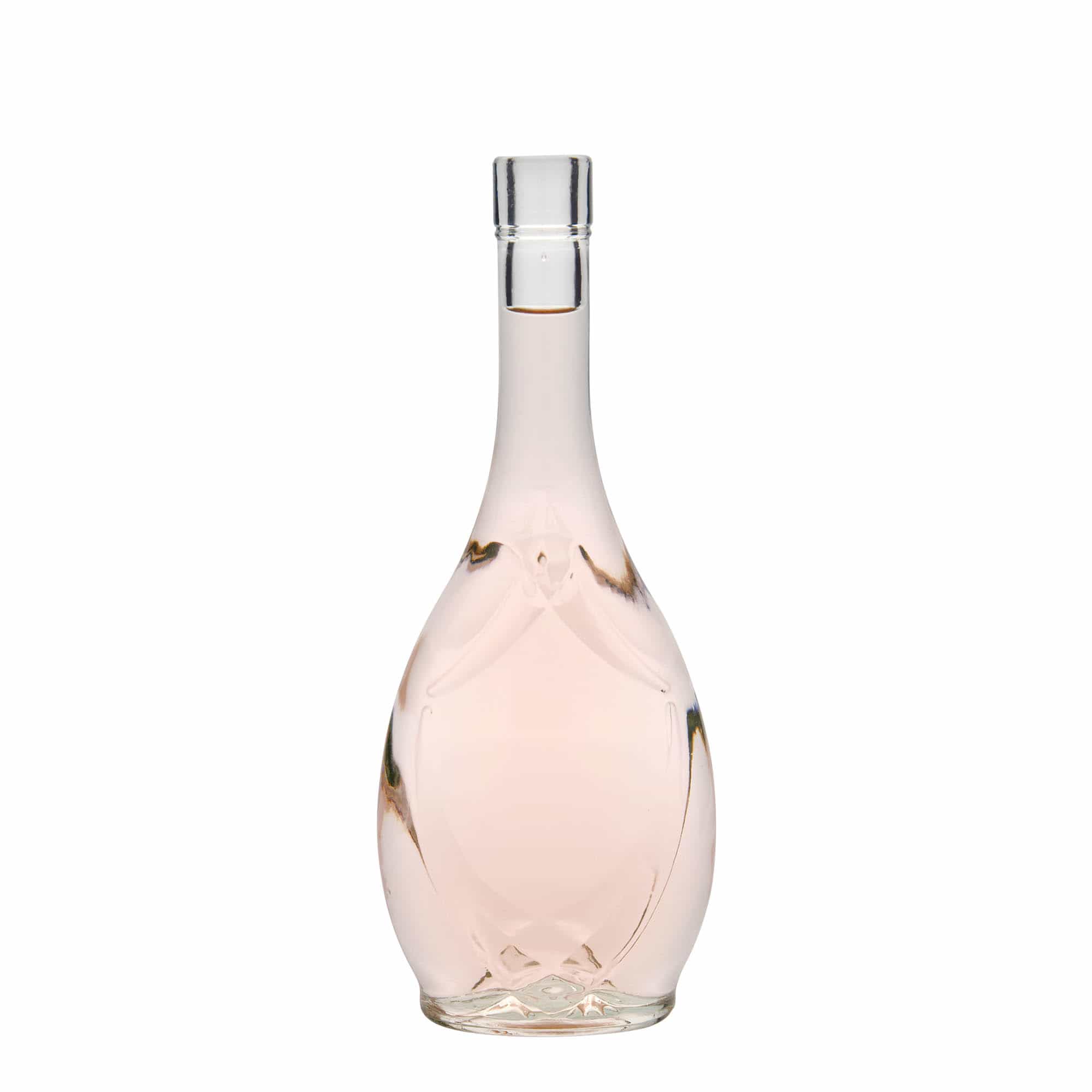 500 ml Glasflasche «Saragossa», oval, Mündung: Kork