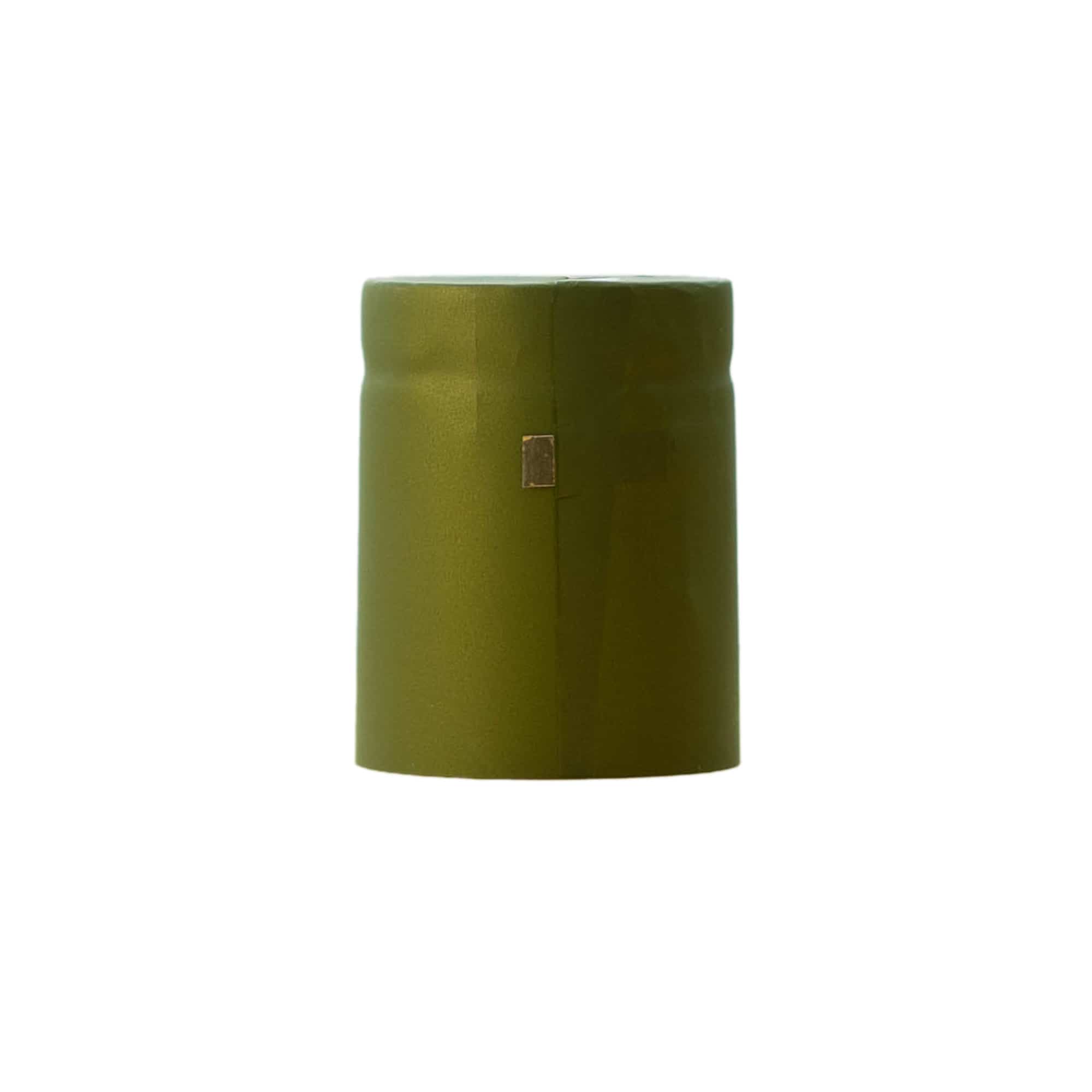 Schrumpfkapsel 32x41, PVC-Kunststoff, olivgrün Schrumpfkapsel 32x41, PVC-Kunststoff, olivgrün