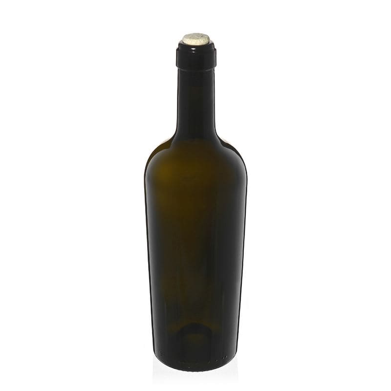 750 ml Weinflasche «Imperiale», antikgrün, Mündung: Kork