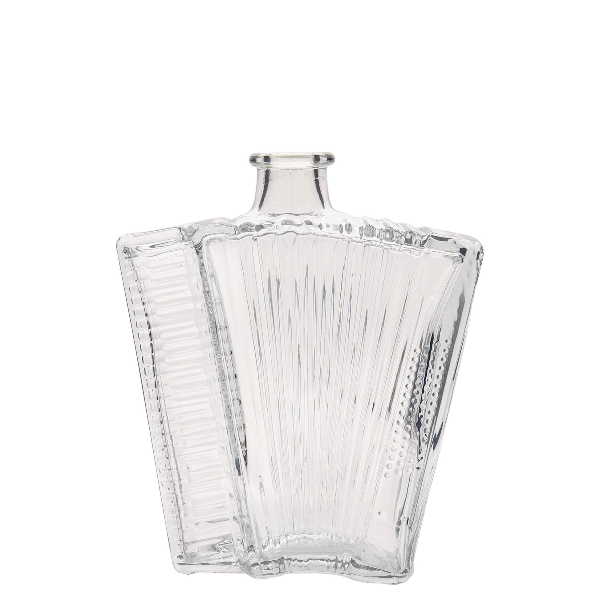 500 ml Glasflasche «Akkordeon», Mündung: Kork