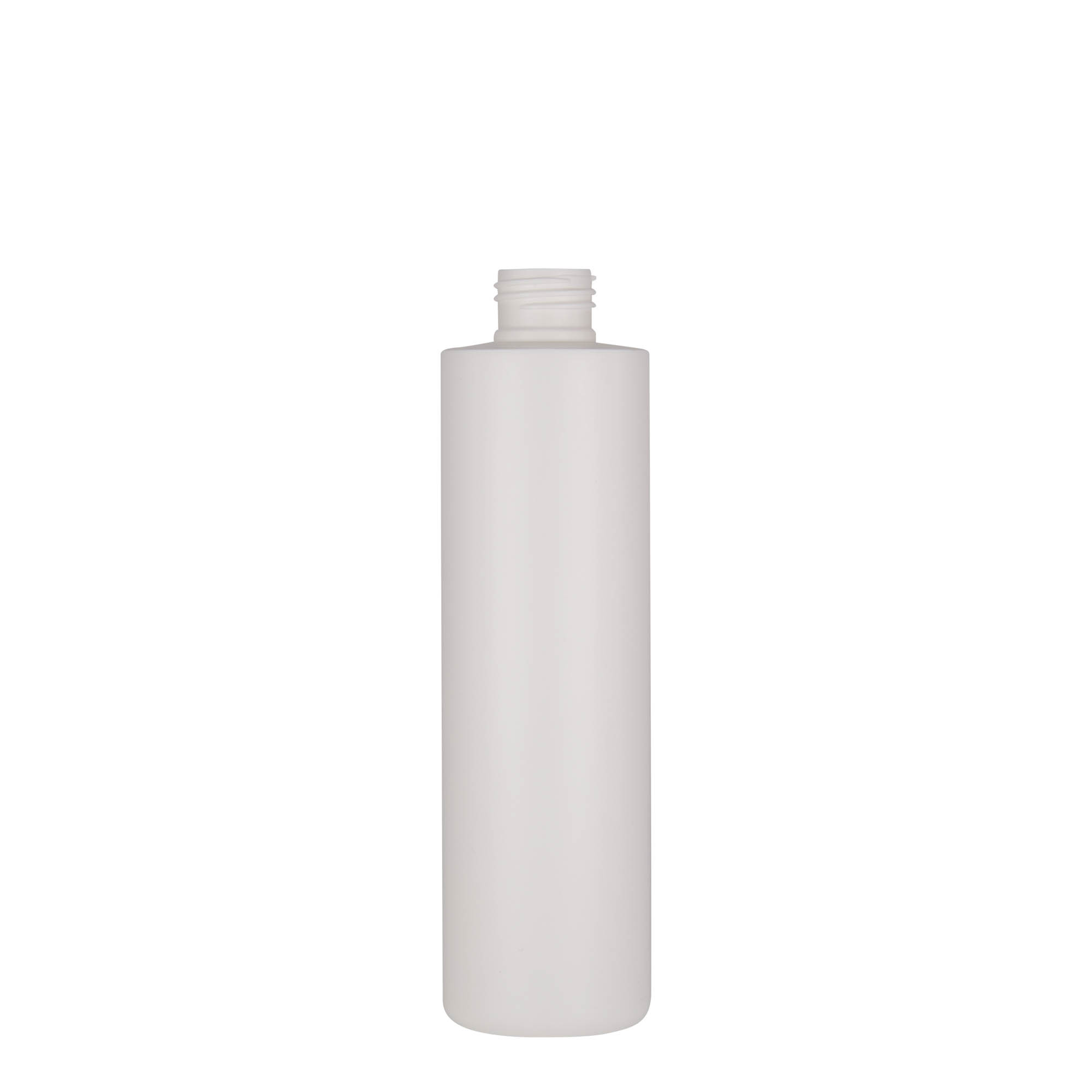 250 ml Kunststoffflasche «Pipe», HDPE, weiss, Mündung:  24/410