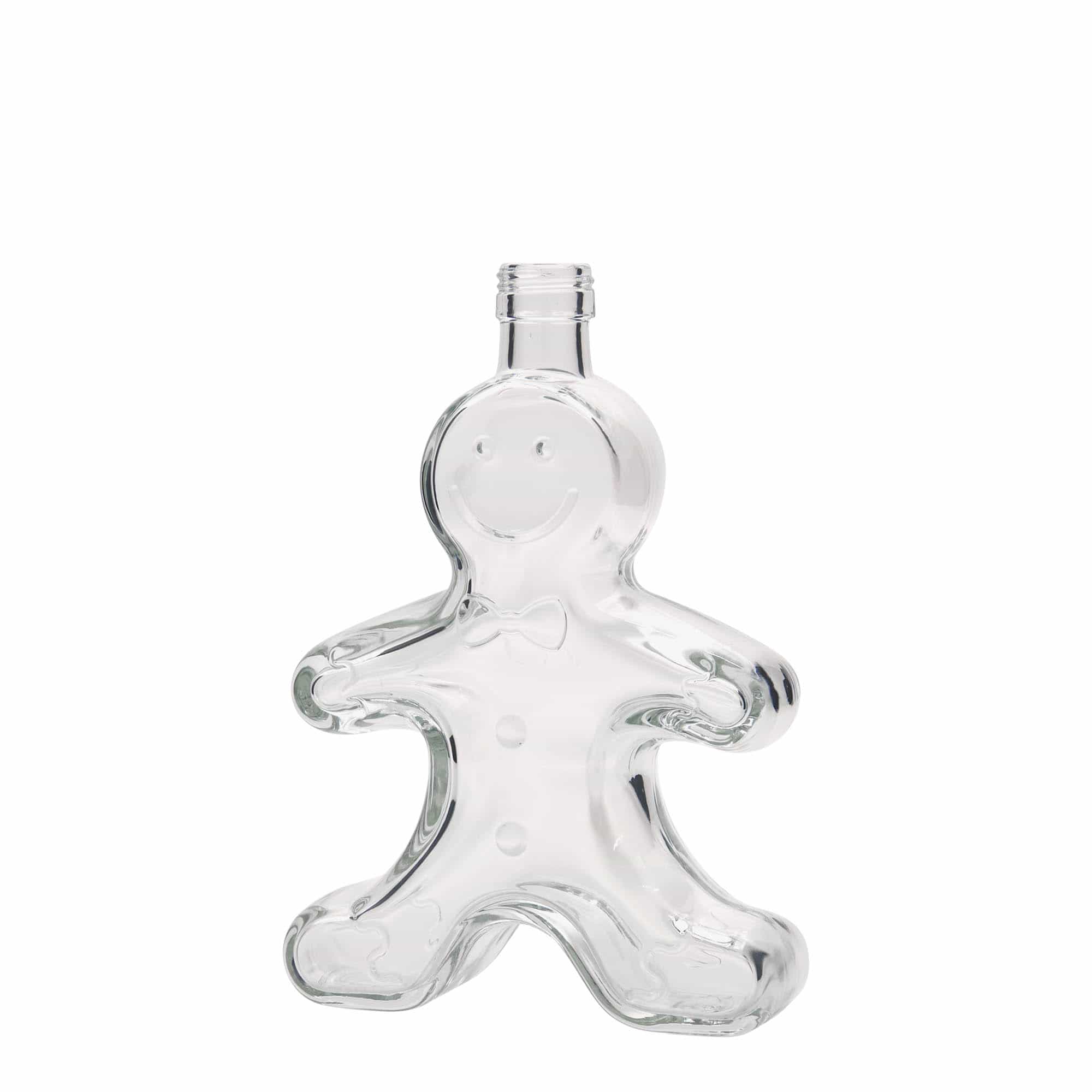 250 ml Glasflasche 'Lebkuchenmann', Mündung: PP 24 250 ml Glasflasche 'Lebkuchenmann', Mündung: PP 24