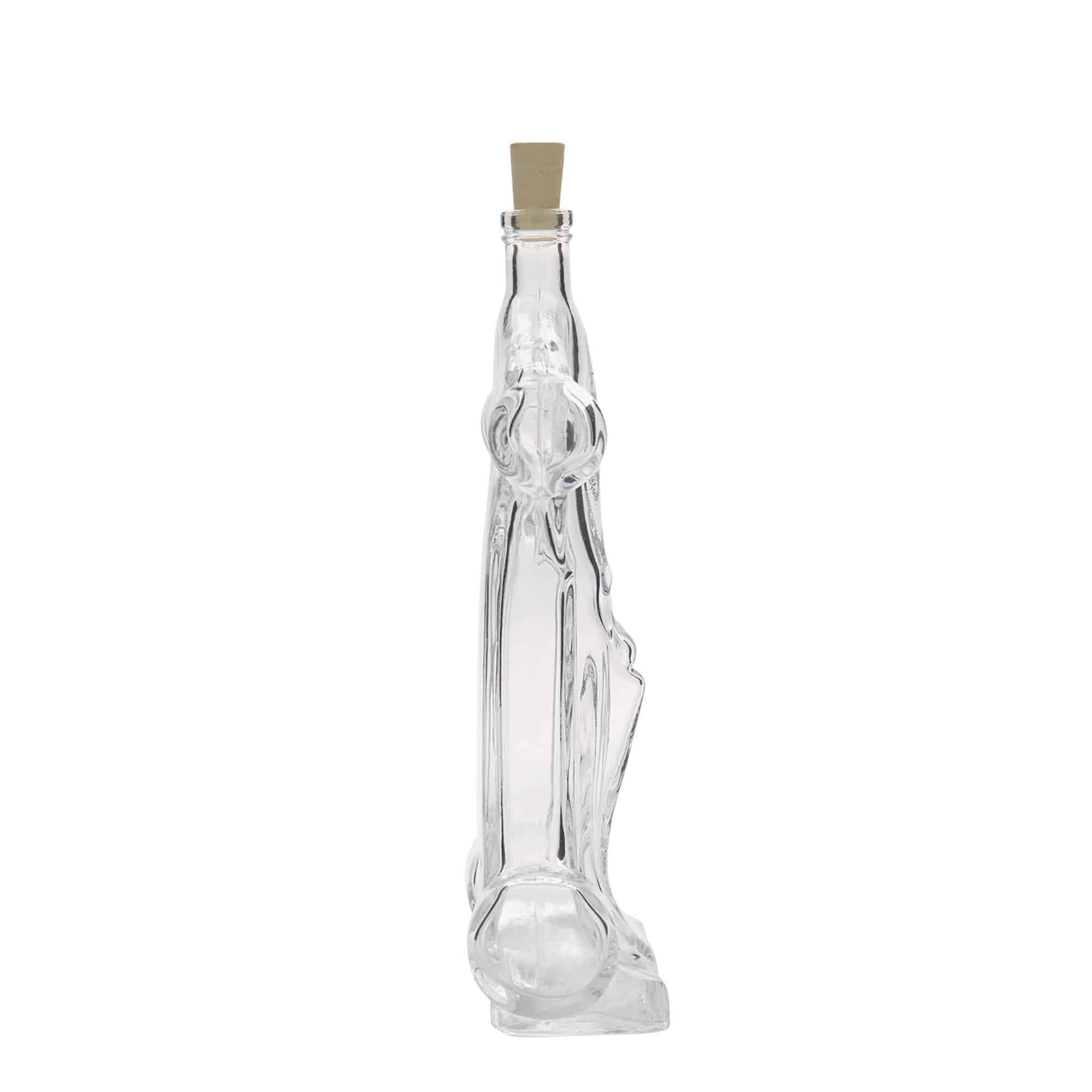 200 ml Glasflasche «Rennwagen», Mündung: Kork