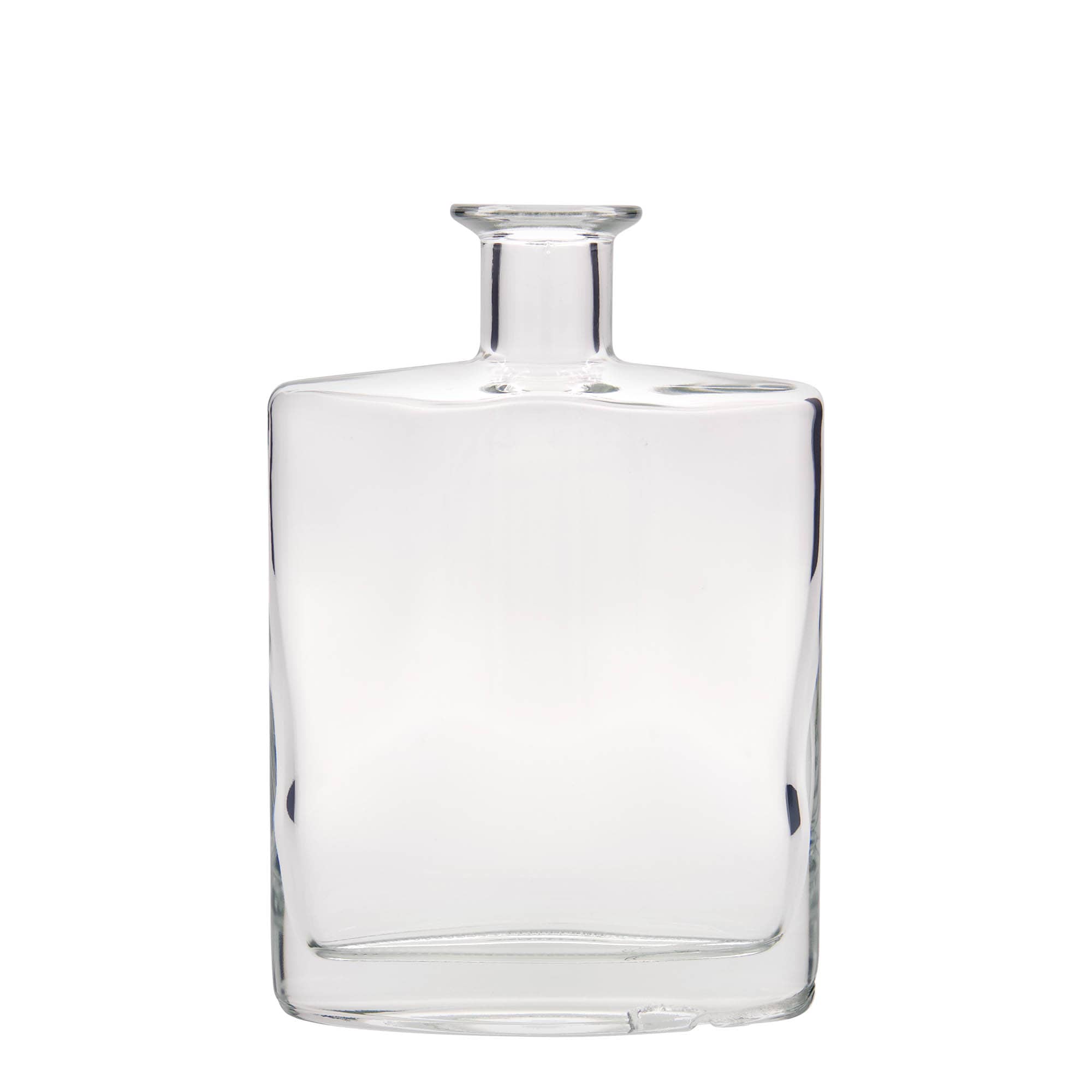 700 ml Glasflasche «Zorbas», oval, Mündung: Kork