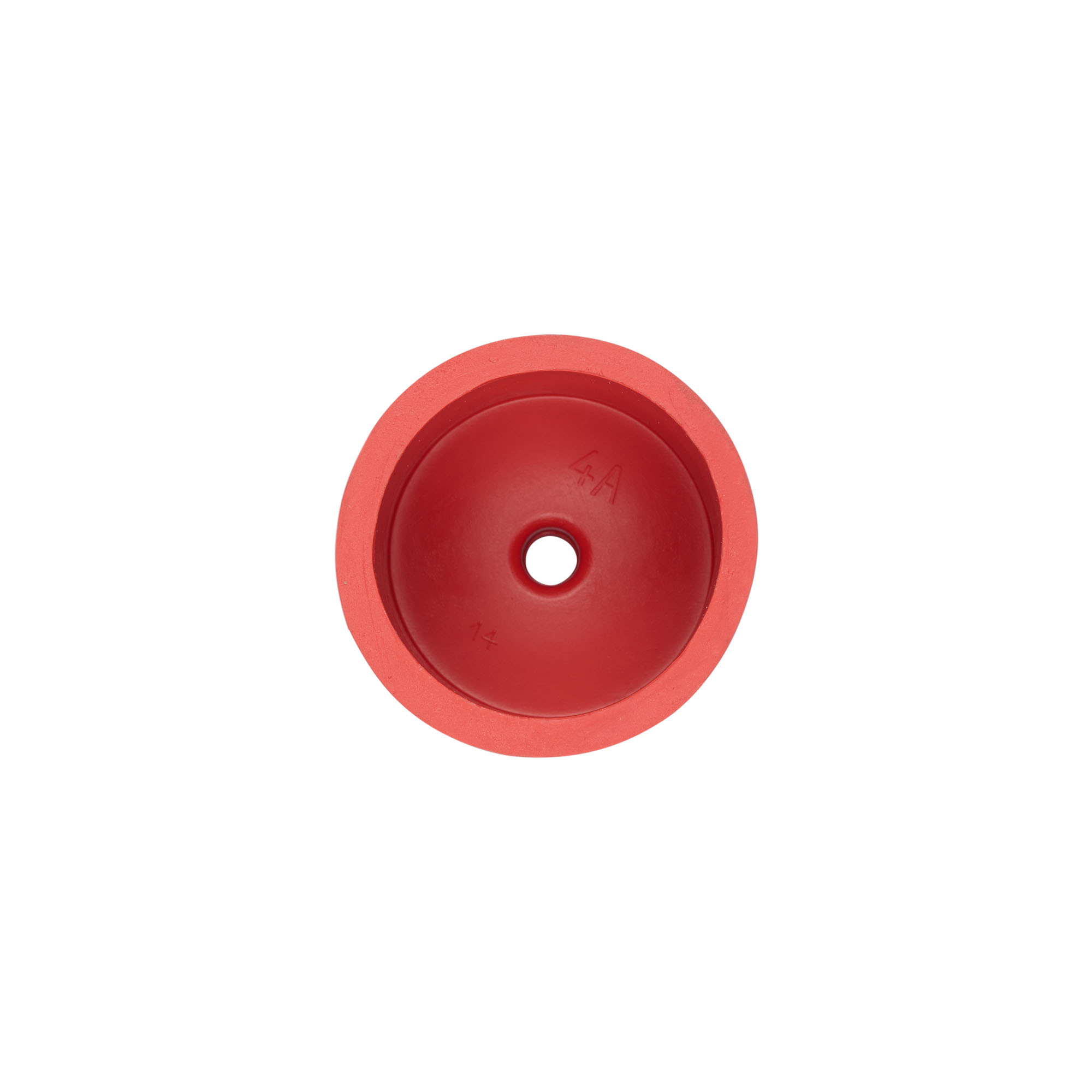 Gärkappe Typ 4a, Gummi, rot