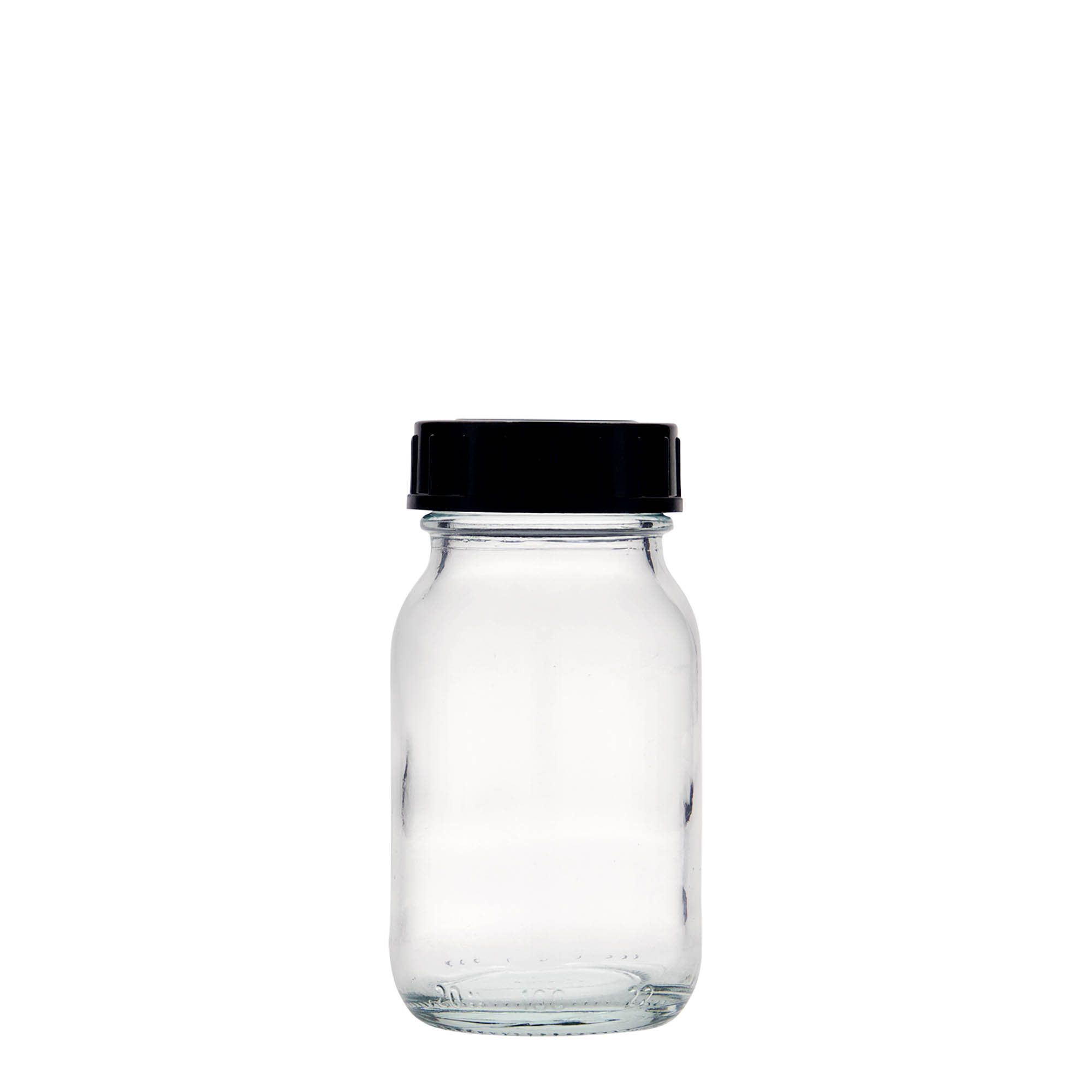 100 ml Weithalsglas, Mündung: DIN 40