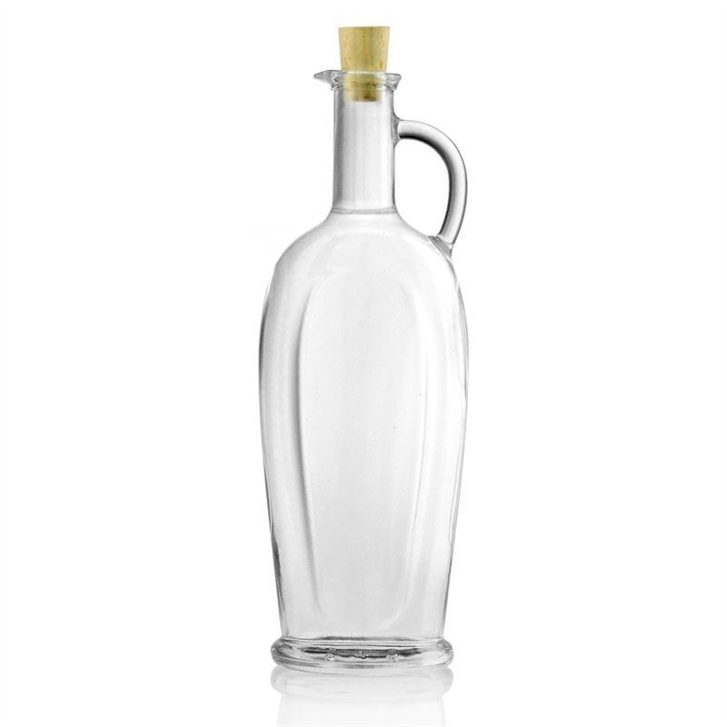 500 ml Glasflasche «Eleganta», oval, Mündung: Kork