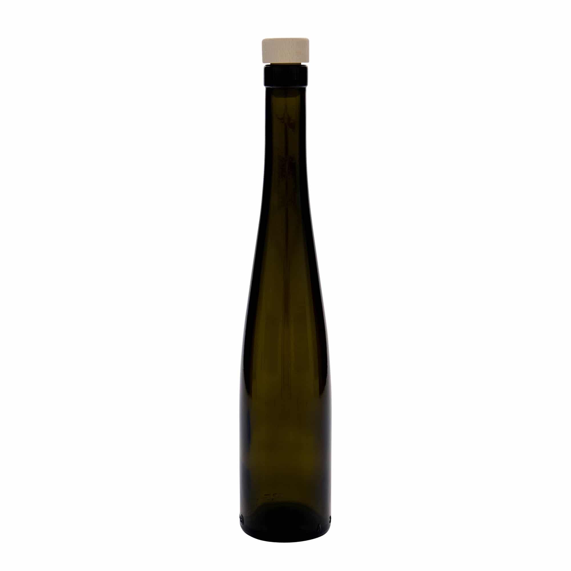 375 ml Glasflasche «Weinschlegel», antikgrün, Mündung: Kork