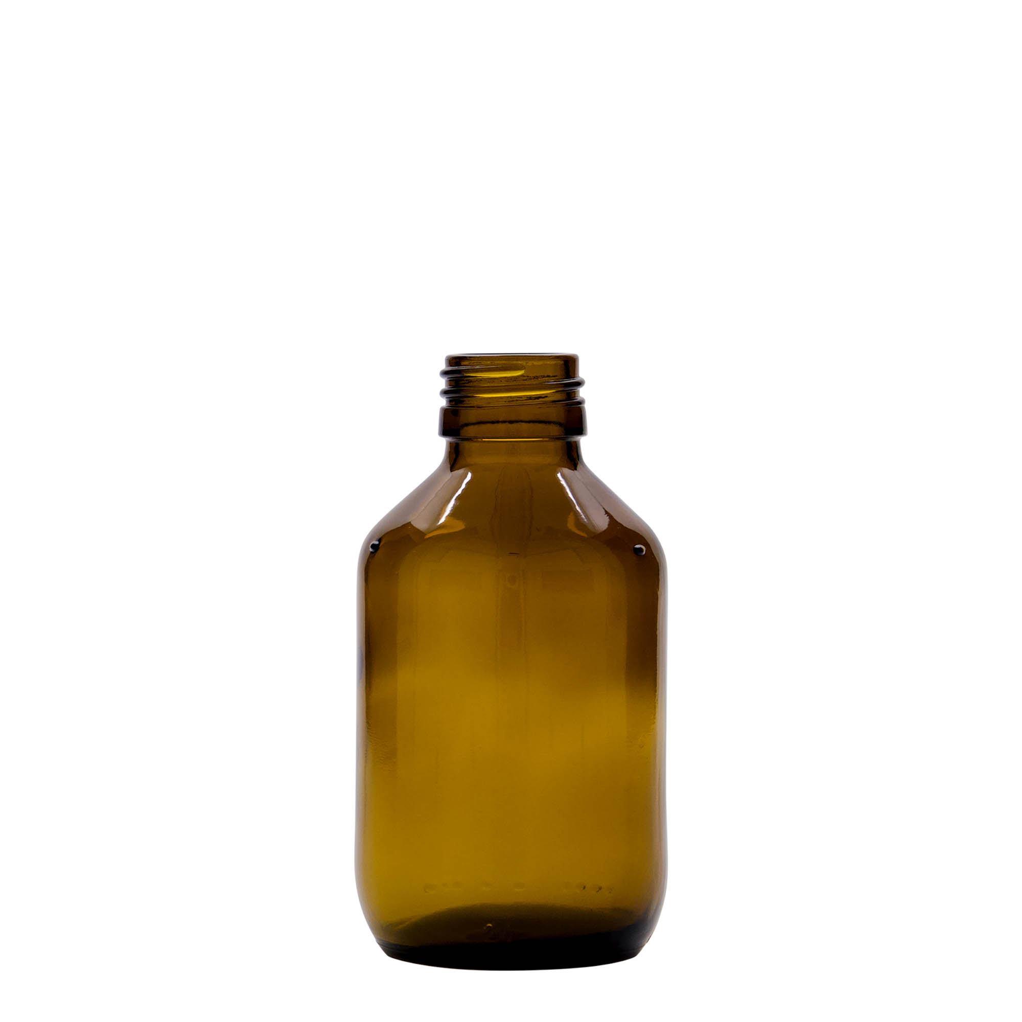 150 ml Medizinflasche, braun, Glas, Mündung: PP 28 150 ml Medizinflasche, braun, Glas, Mündung: PP 28