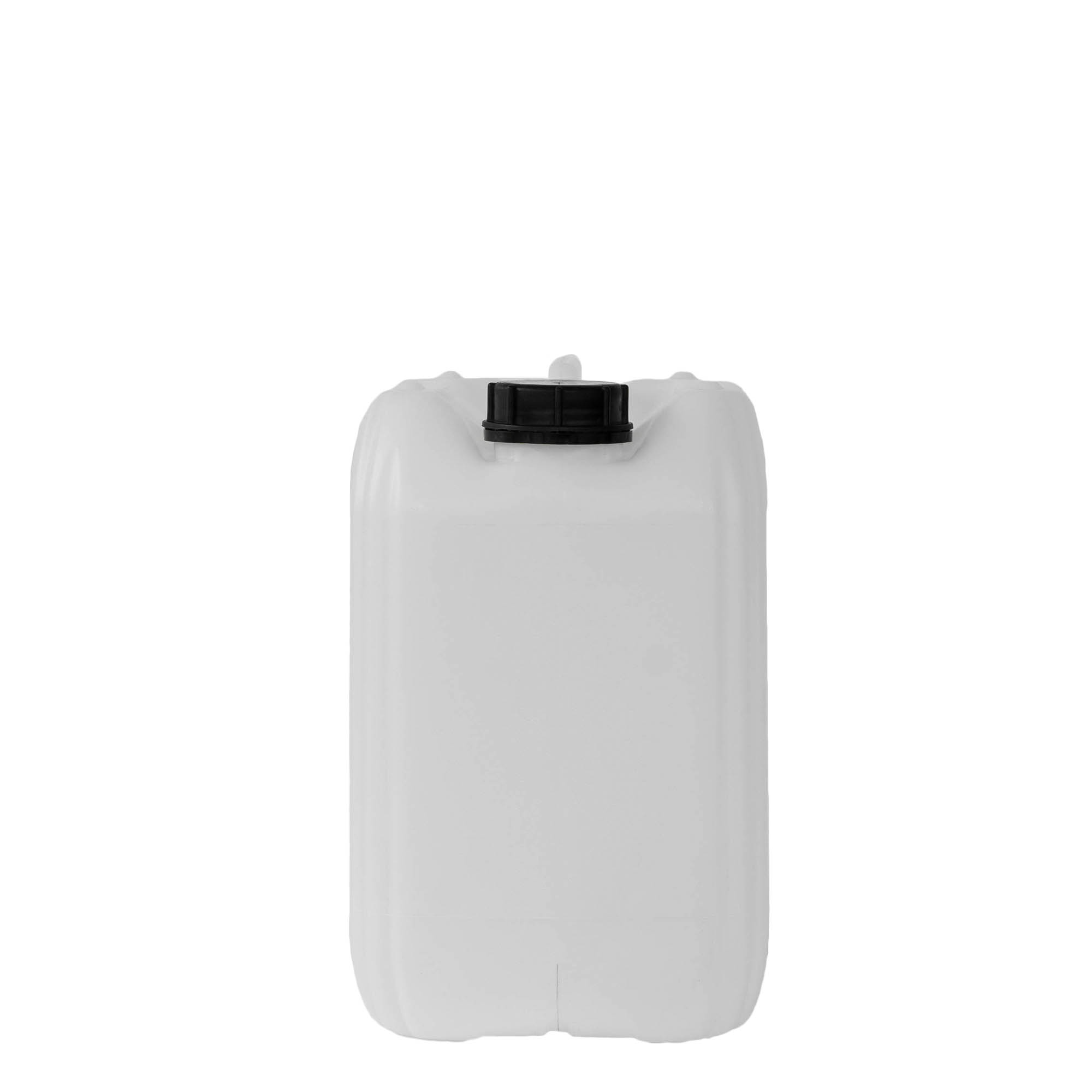 10 l Kanister, rechteckig, HDPE-Kunststoff, natur, Mündung: ND 55