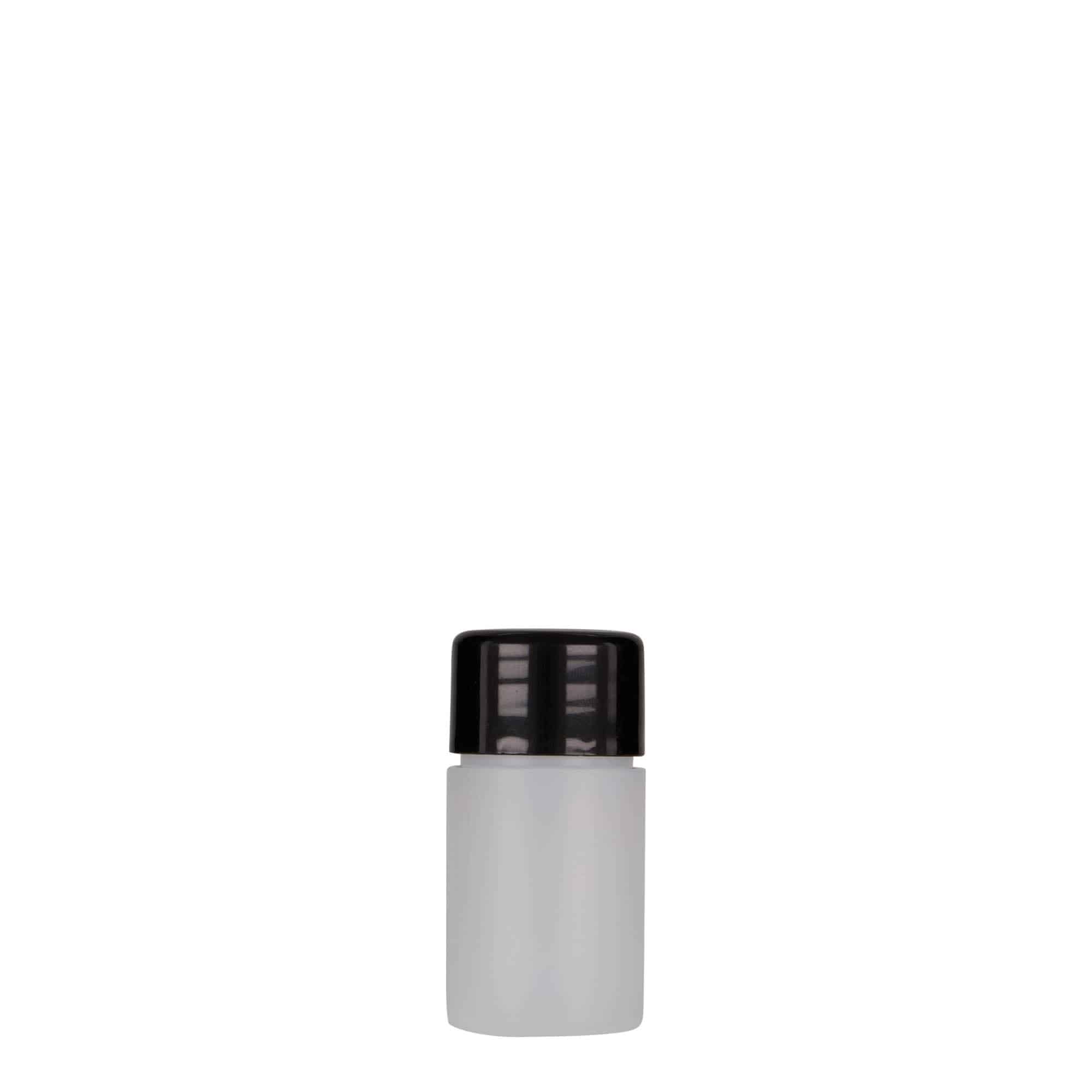 15 ml Kunststoffflasche «Tuffy», HDPE, natur, Mündung:  24/410