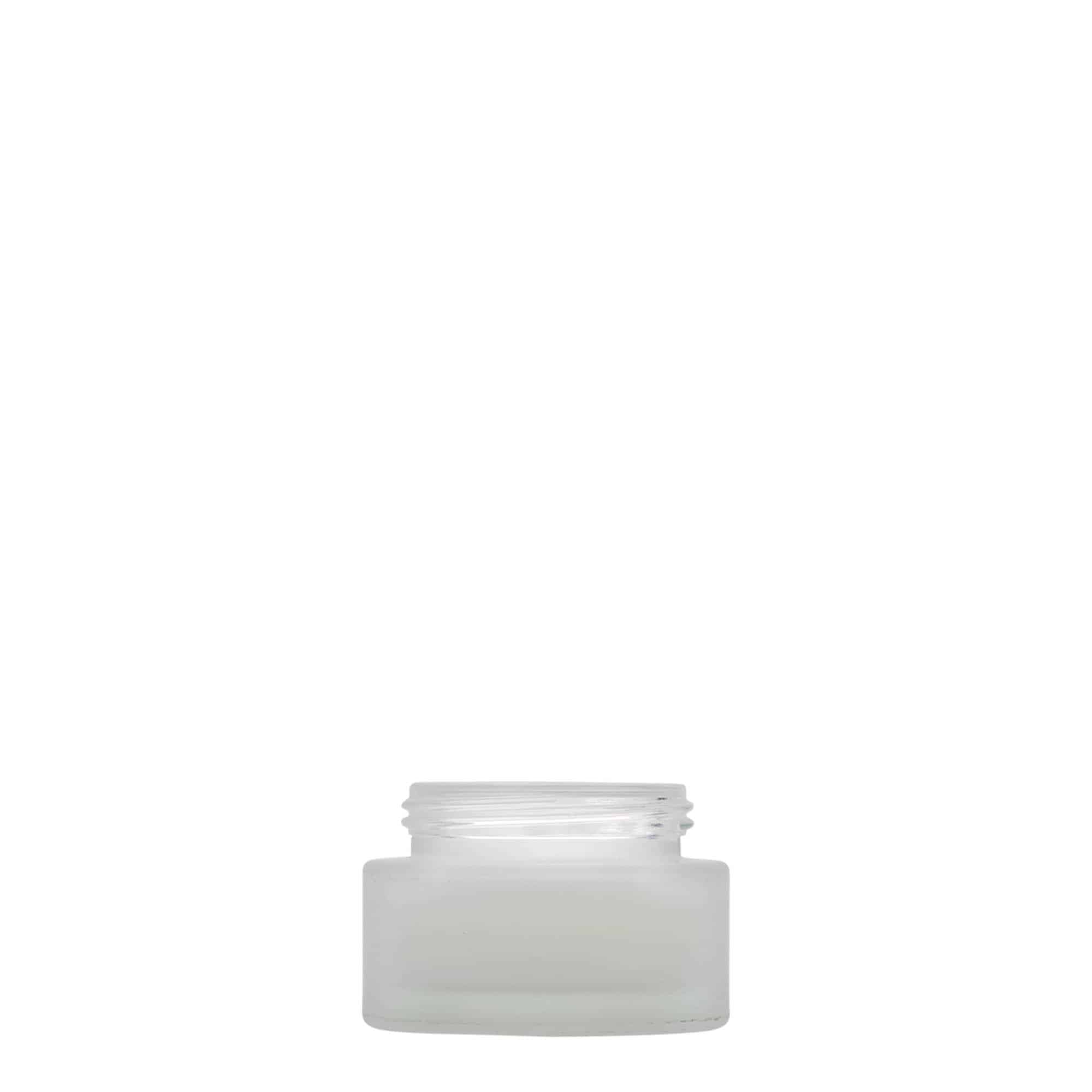 15 ml Tiegel «Platin Edition», Glas, geeist, Mündung: Schraubverschluss