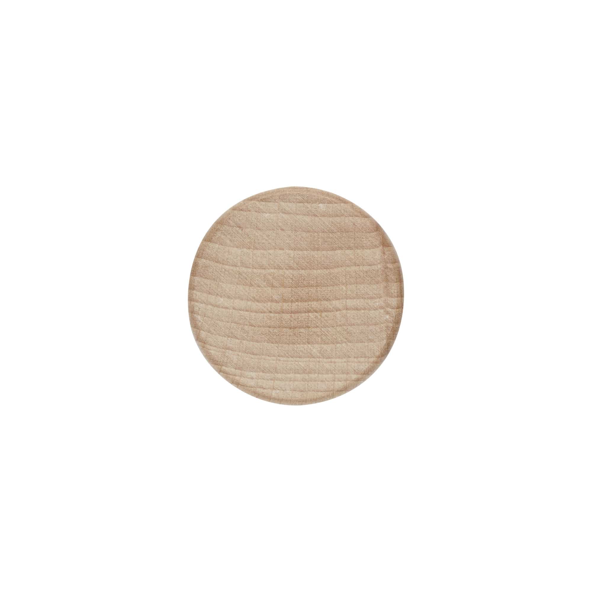 Schraubverschluss, Holz, beige, für Mündung: GPI 28/400