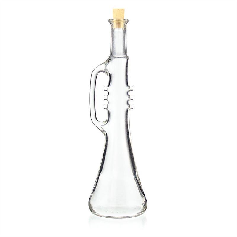 500 ml Glasflasche 'Trompete', Mündung: Kork 500 ml Glasflasche 'Trompete', Mündung: Kork