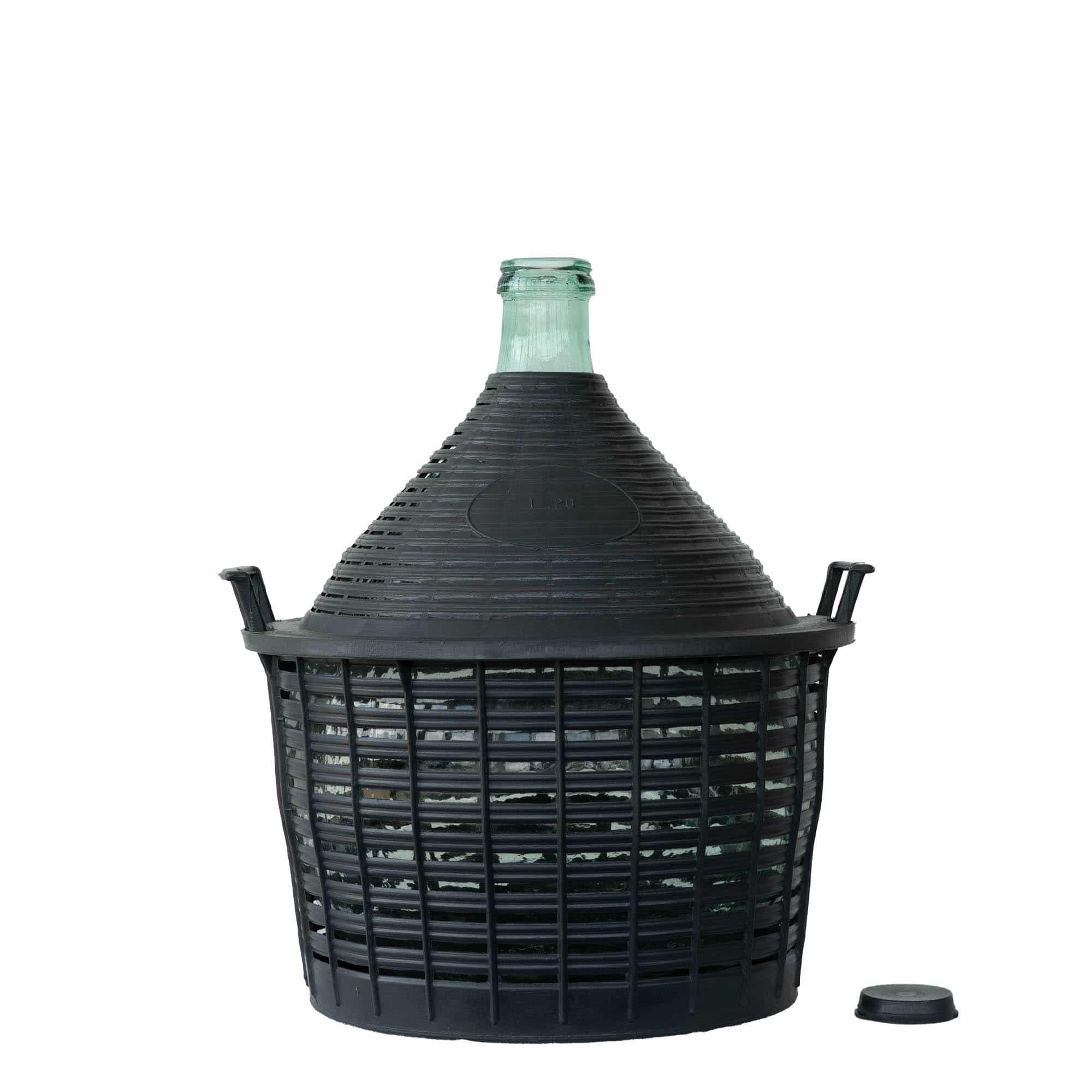 20 l Ballonflasche Enghals, Glas, Mündung: Stülpdeckel