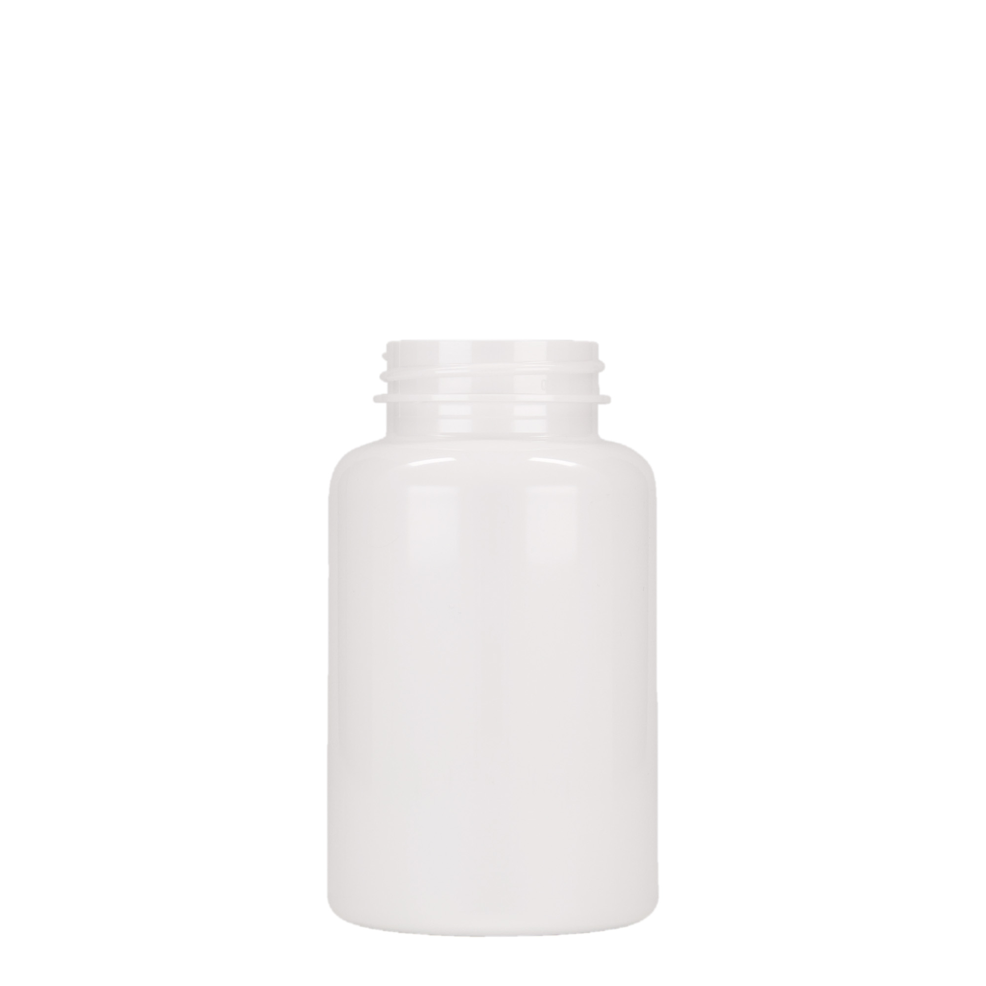 250 ml PET-Packer, Kunststoff, weiß, Mündung: 45/400