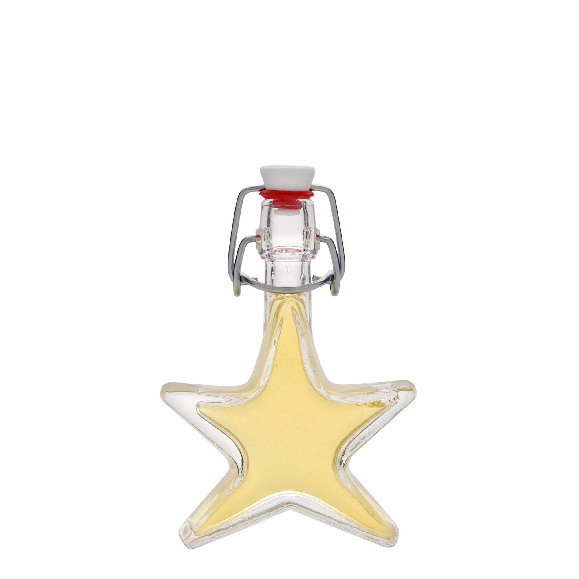 40 ml Glasflasche «Stern», Mündung: Bügelverschluss