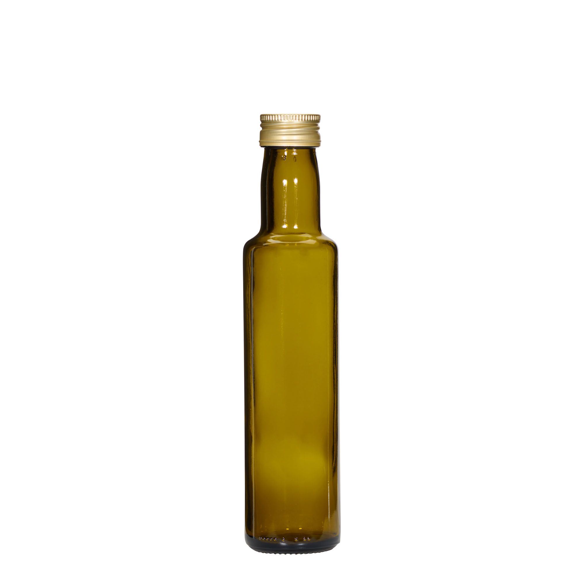 250 ml Glasflasche «Dorica», antikgrün, Mündung: PP 31,5