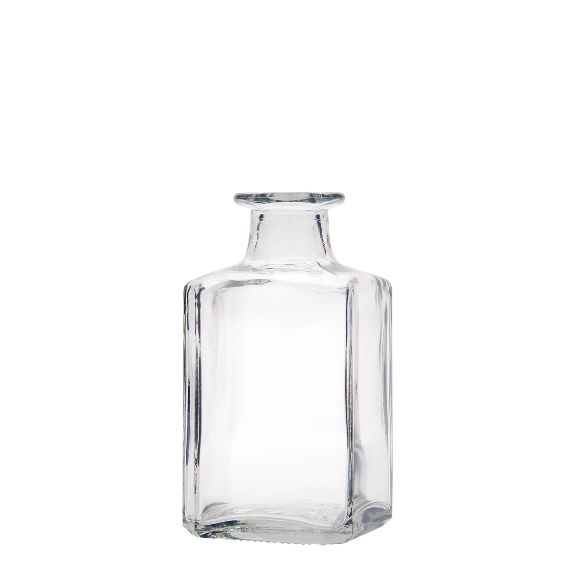 250 ml Glasflasche 'Torben', quadratisch, Mündung: Kork 250 ml Glasflasche 'Torben', quadratisch, Mündung: Kork