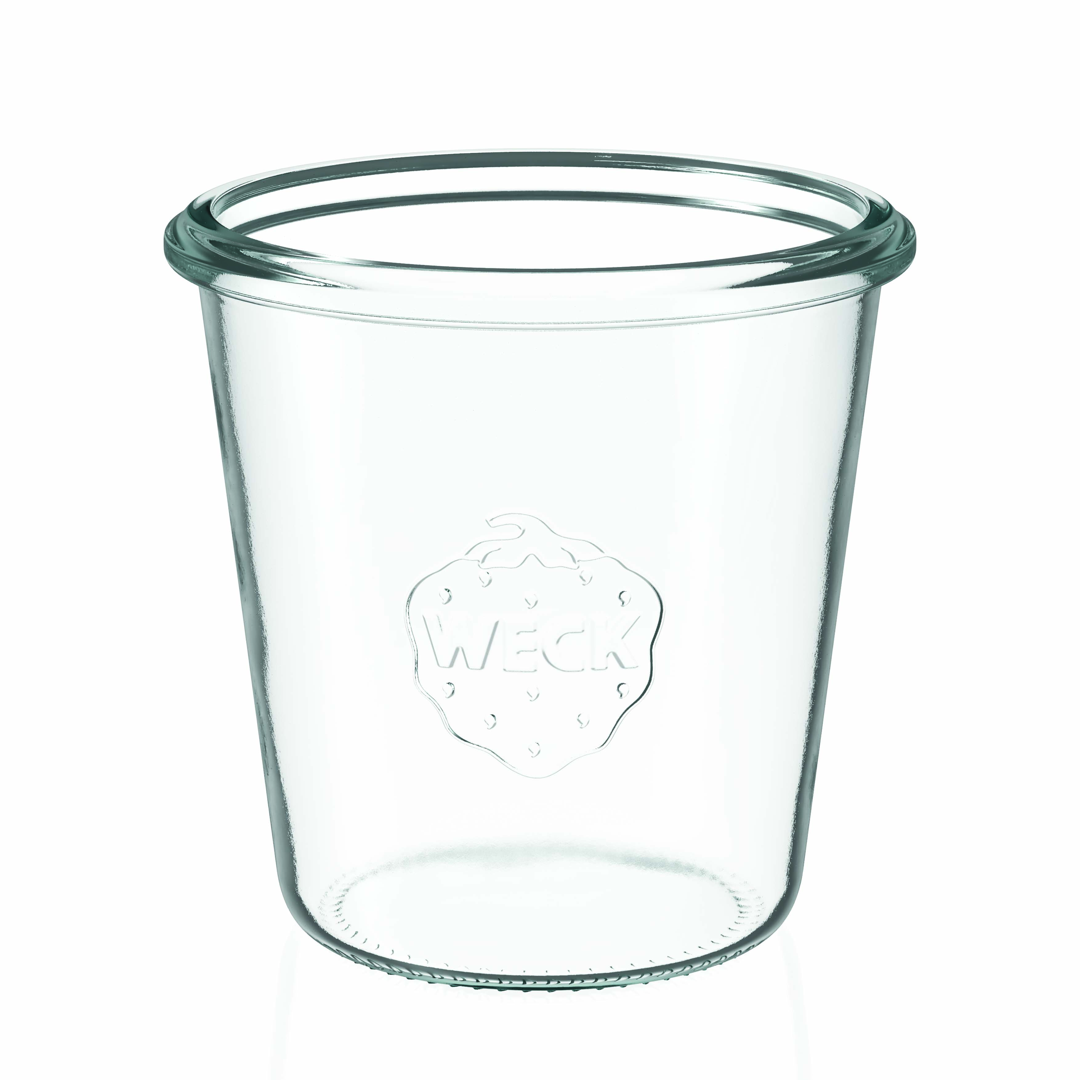 6x 290 ml WECK-Sturzglas hoch mit Glasdeckel RR 80