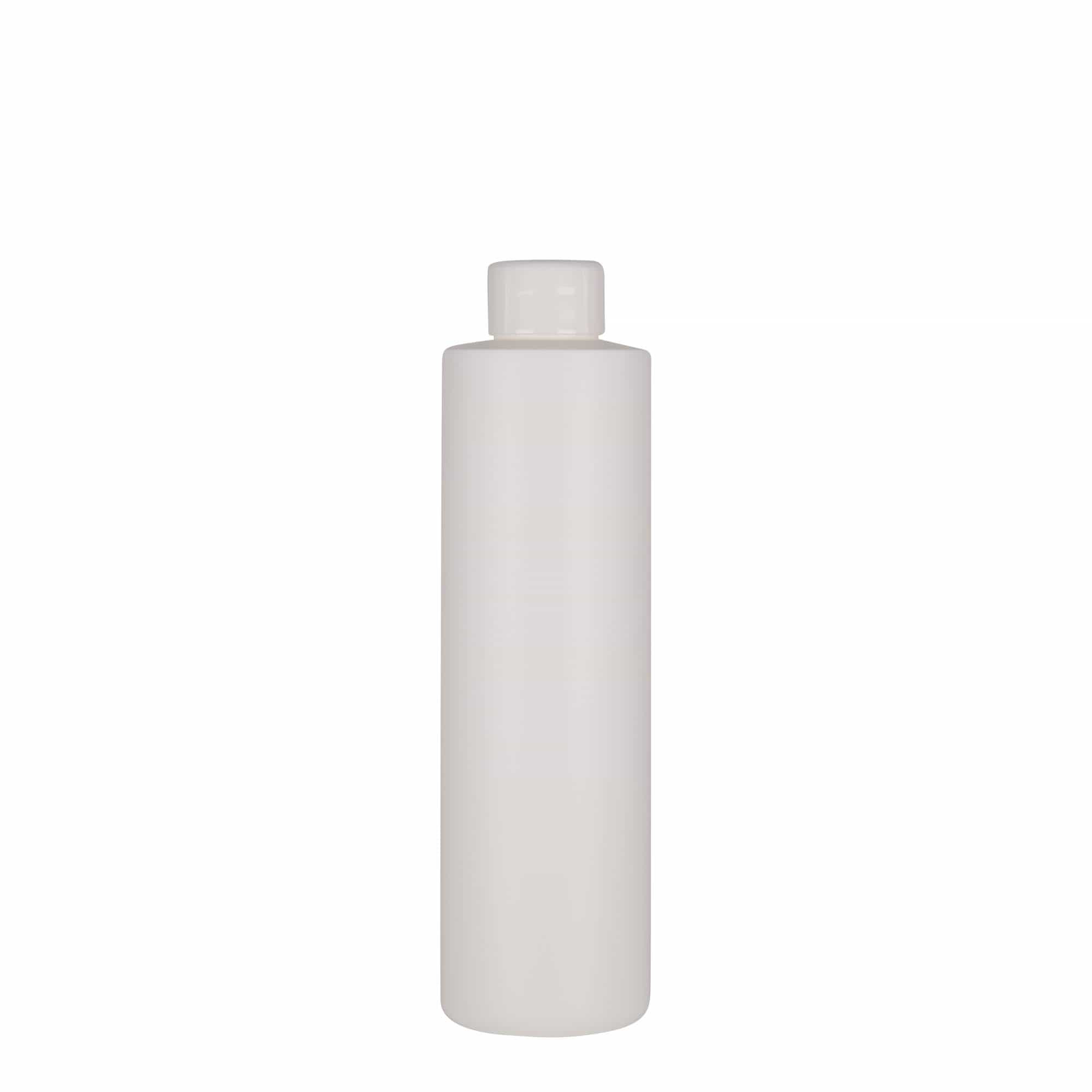 250 ml Kunststoffflasche 'Pipe', Green HDPE, weiß, Mündung: 24/410