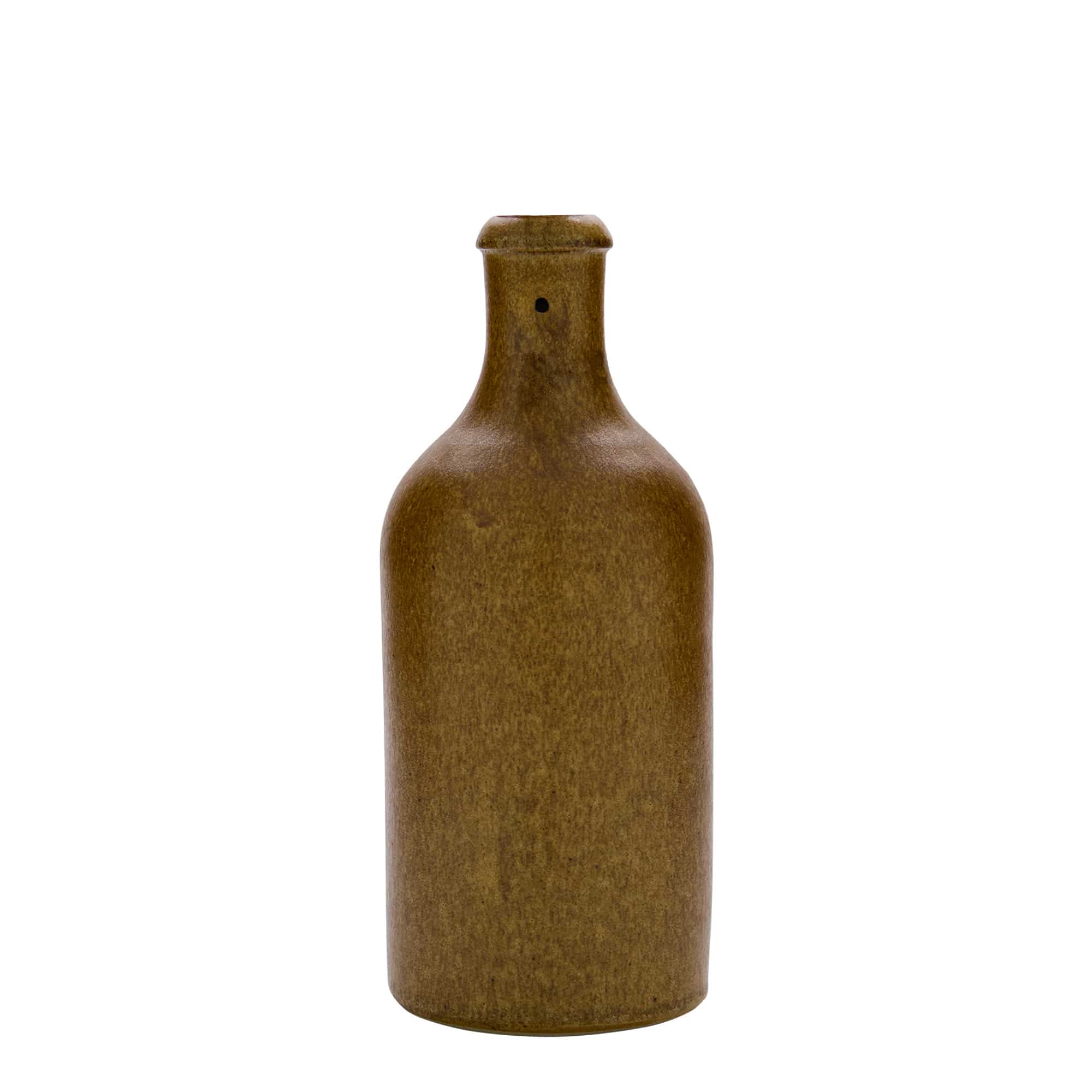500 ml Tonkrug, Steinzeug, braun-kristall, Mündung: Bügelverschluss 500 ml Tonkrug, Steinzeug, braun-kristall, Mündung: Bügelverschluss