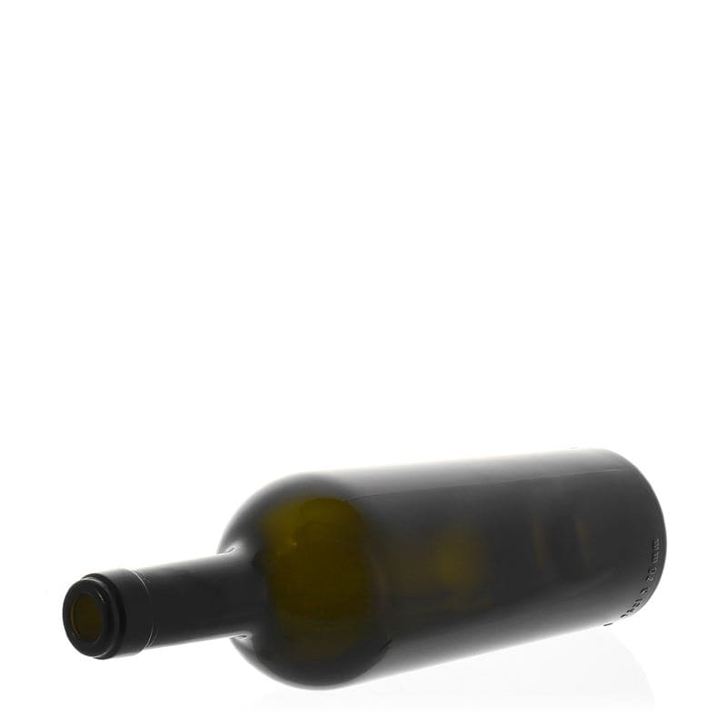 750 ml Weinflasche «Imperiale», antikgrün, Mündung: Kork
