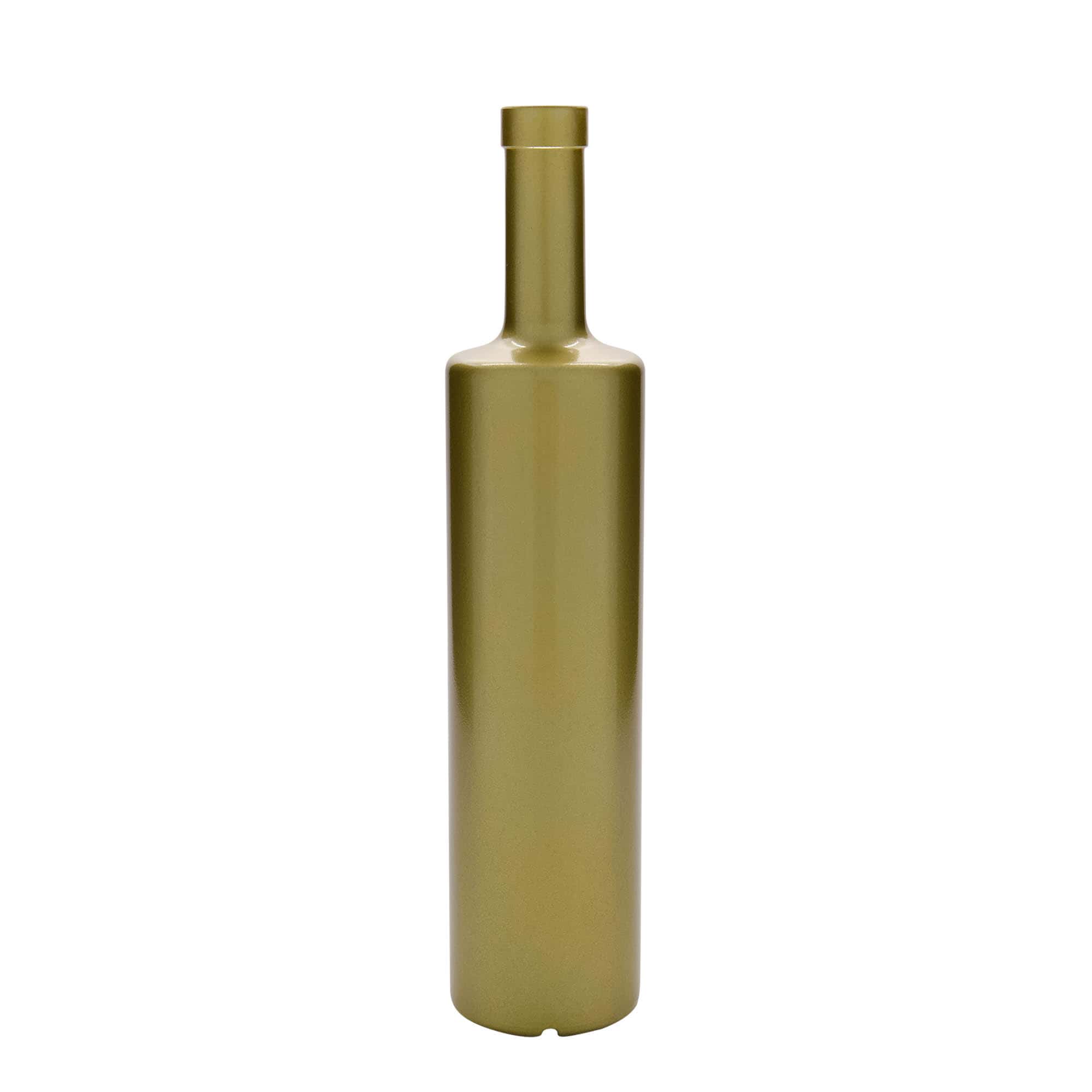 700 ml Glasflasche 'Centurio', gold, Mündung: Kork