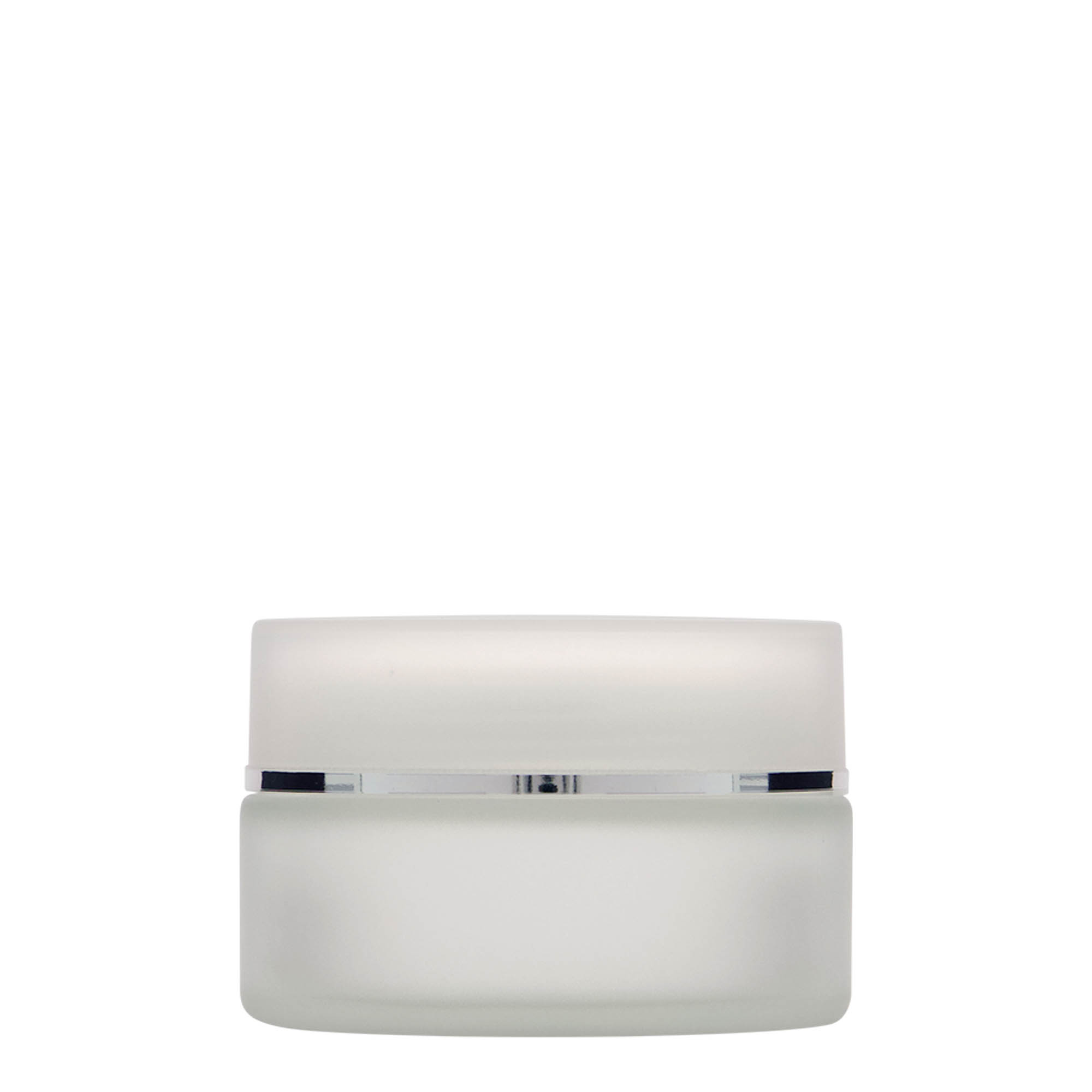 100 ml Tiegel 'Platin Edition', Glas, geeist, Mündung: Schraubverschluss 100 ml Tiegel 'Platin Edition', Glas, geeist, Mündung: Schraubverschluss