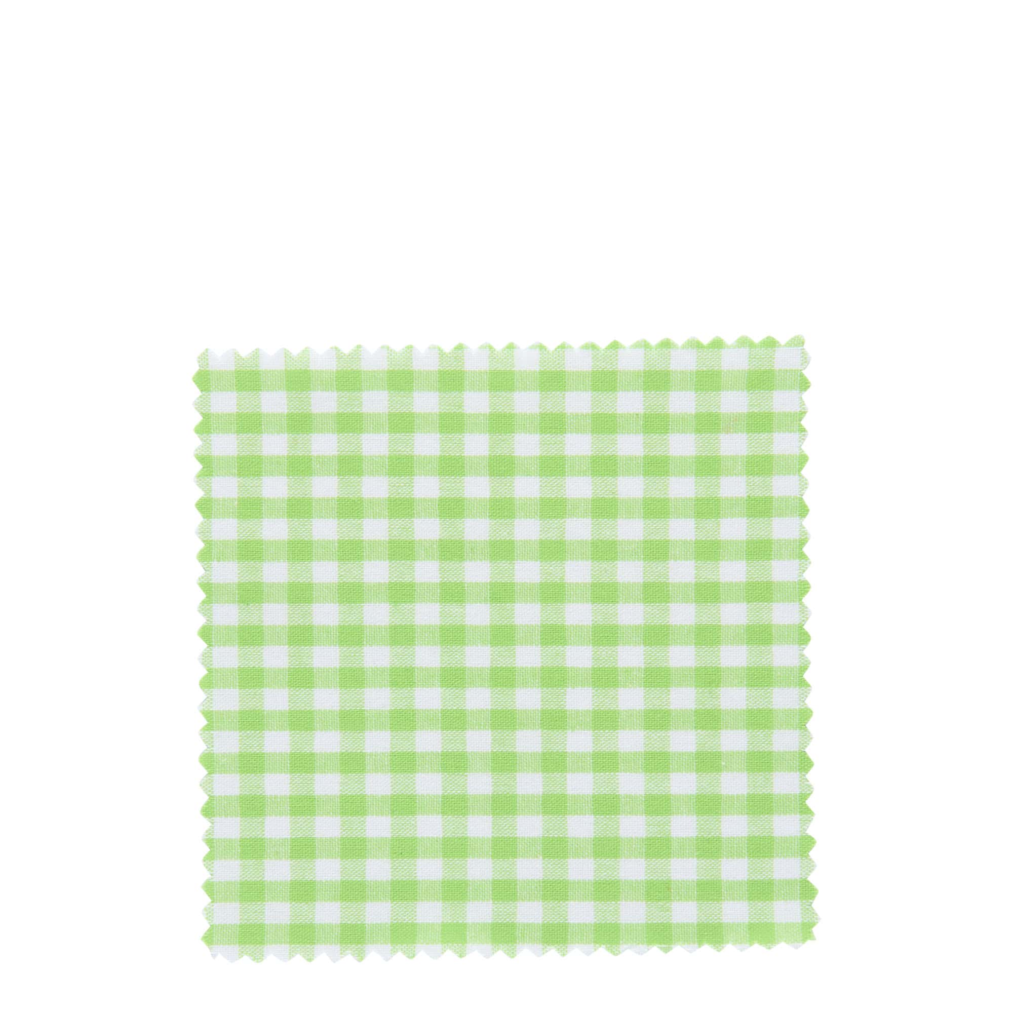 Stoffdeckchen kariert 12x12, quadratisch, Textil, lindgrün, Mündung: TO38-TO53